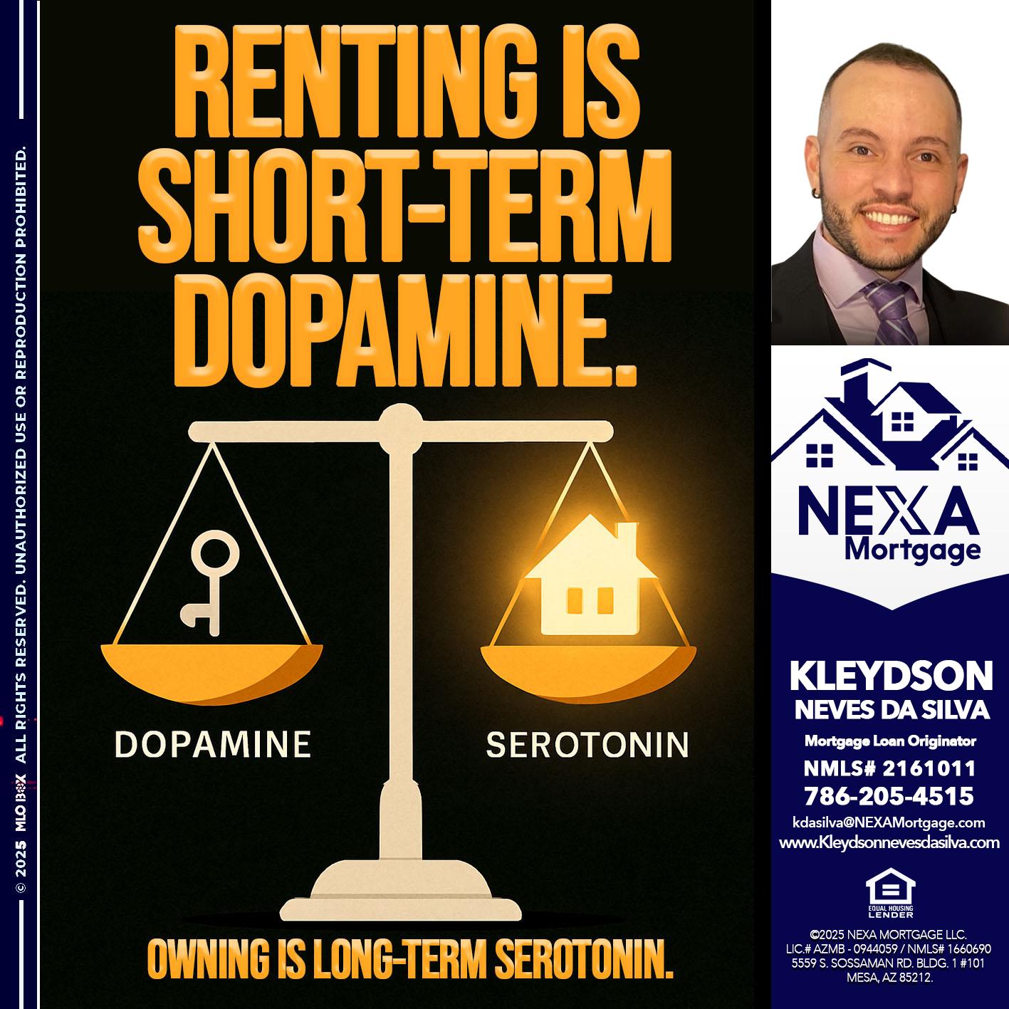 RENTING IS SHORT TERM - Kleydson Neves Da Silva -Mortgage Loan Originator