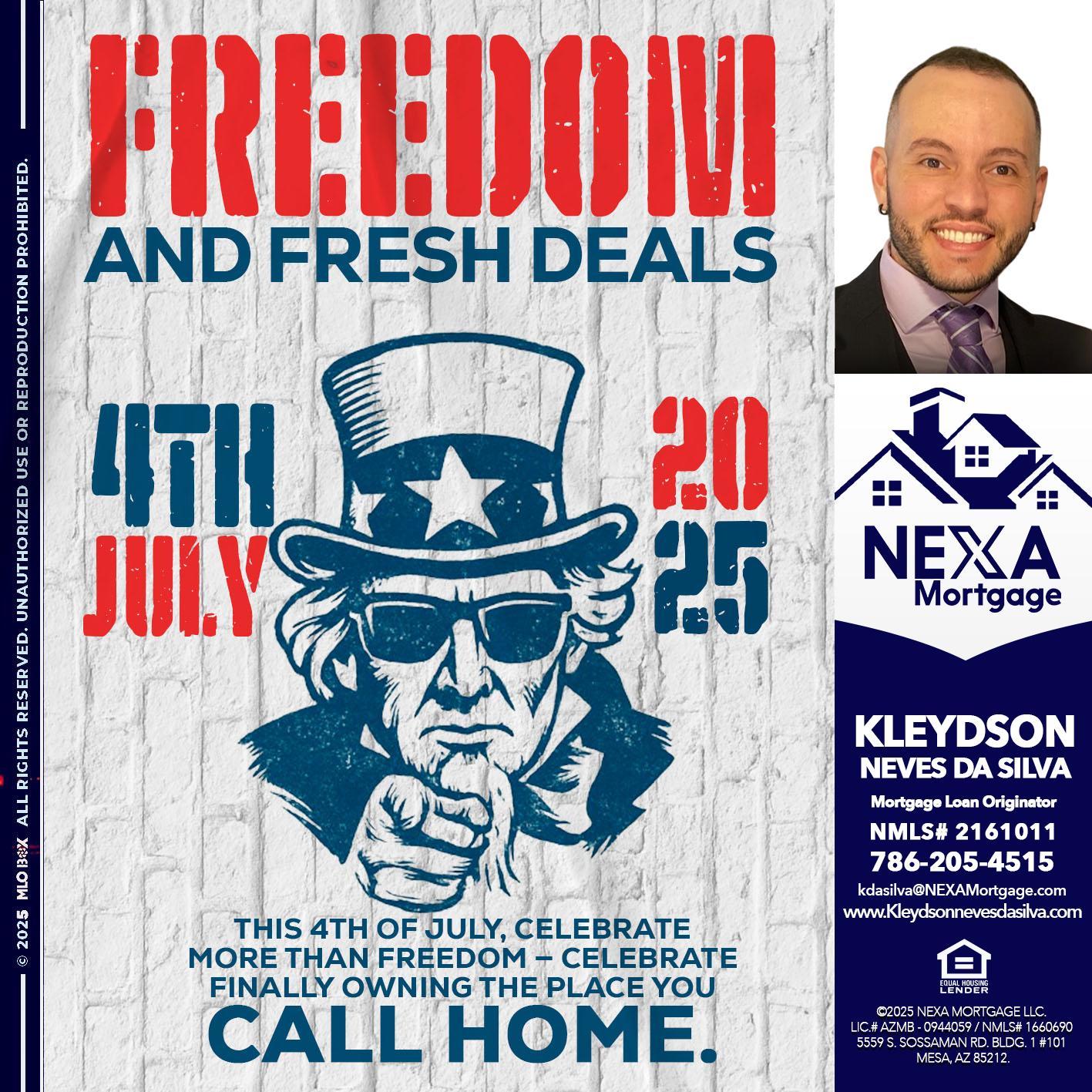 FREEDOM - Kleydson Neves Da Silva -Mortgage Loan Originator