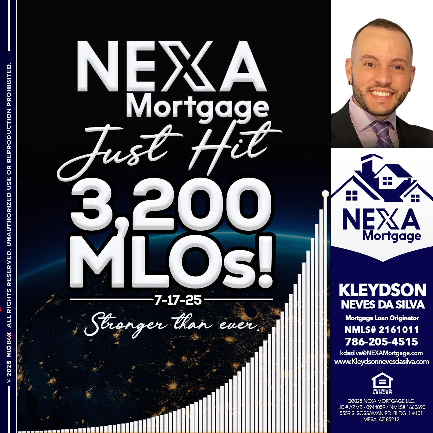 3200 MLOs - Kleydson Neves Da Silva -Mortgage Loan Originator