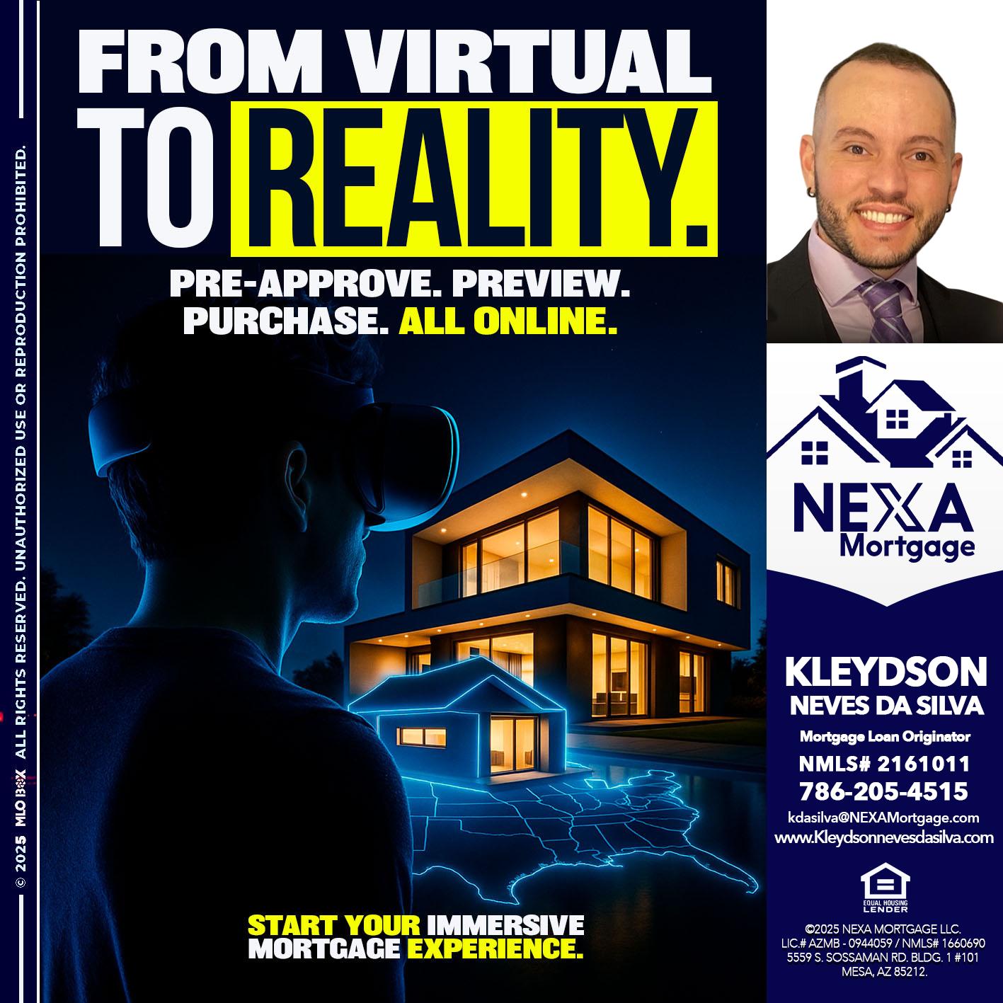 FROM VIRTUAL - Kleydson Neves Da Silva -Mortgage Loan Originator