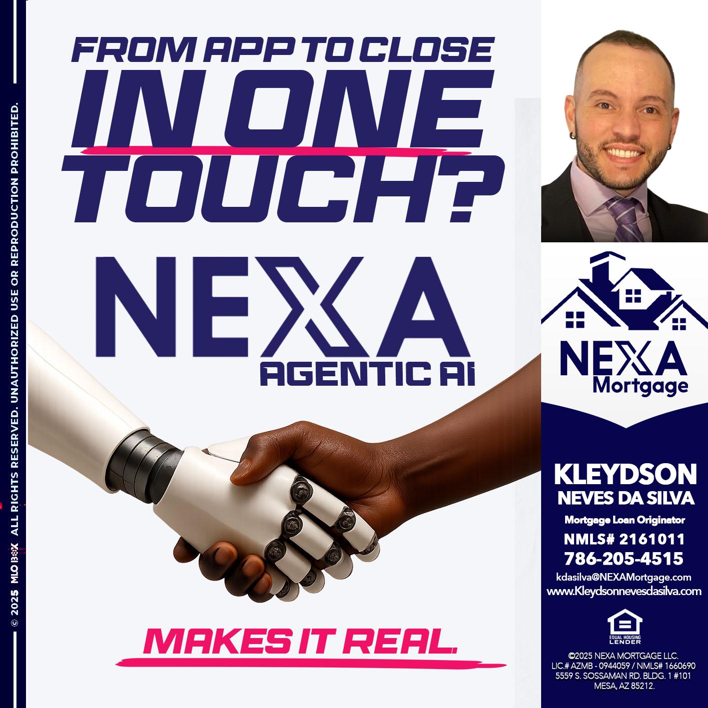 IN ONE TOUCH - Kleydson Neves Da Silva -Mortgage Loan Originator