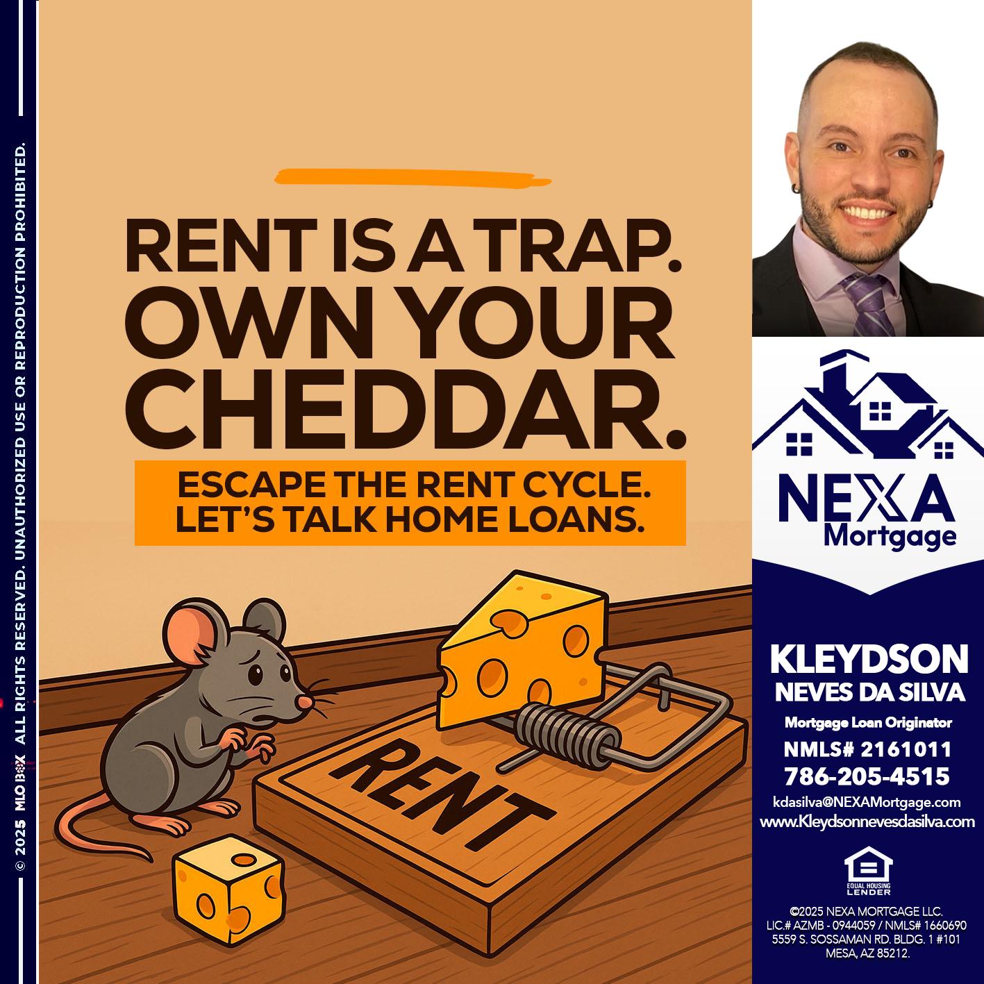 RENT IS TRAP - Kleydson Neves Da Silva -Mortgage Loan Originator