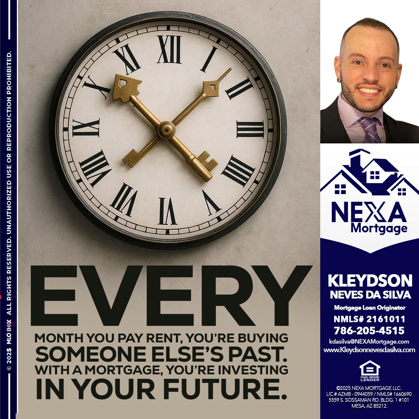 EVERY MONTH - Kleydson Neves Da Silva -Mortgage Loan Originator