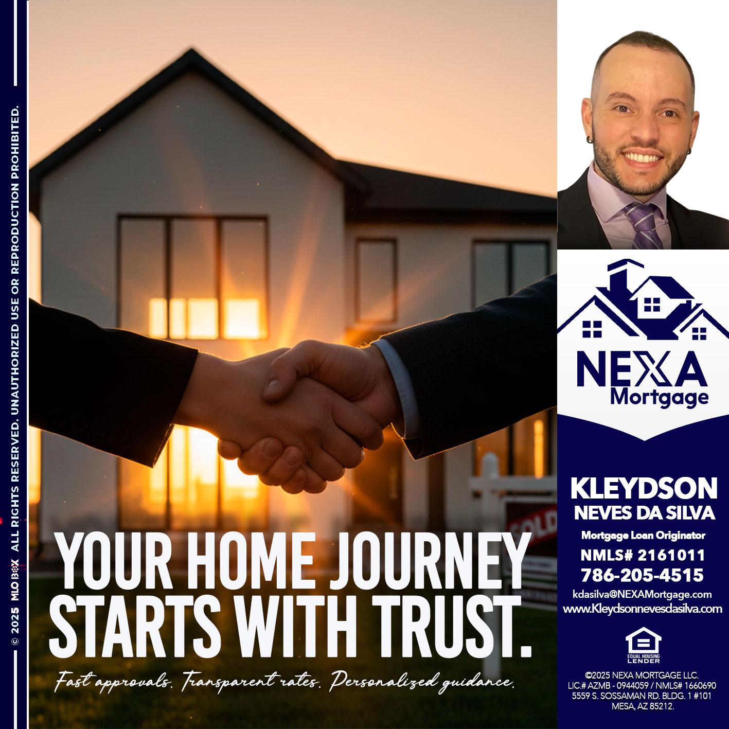 your home - Kleydson Neves Da Silva -Mortgage Loan Originator