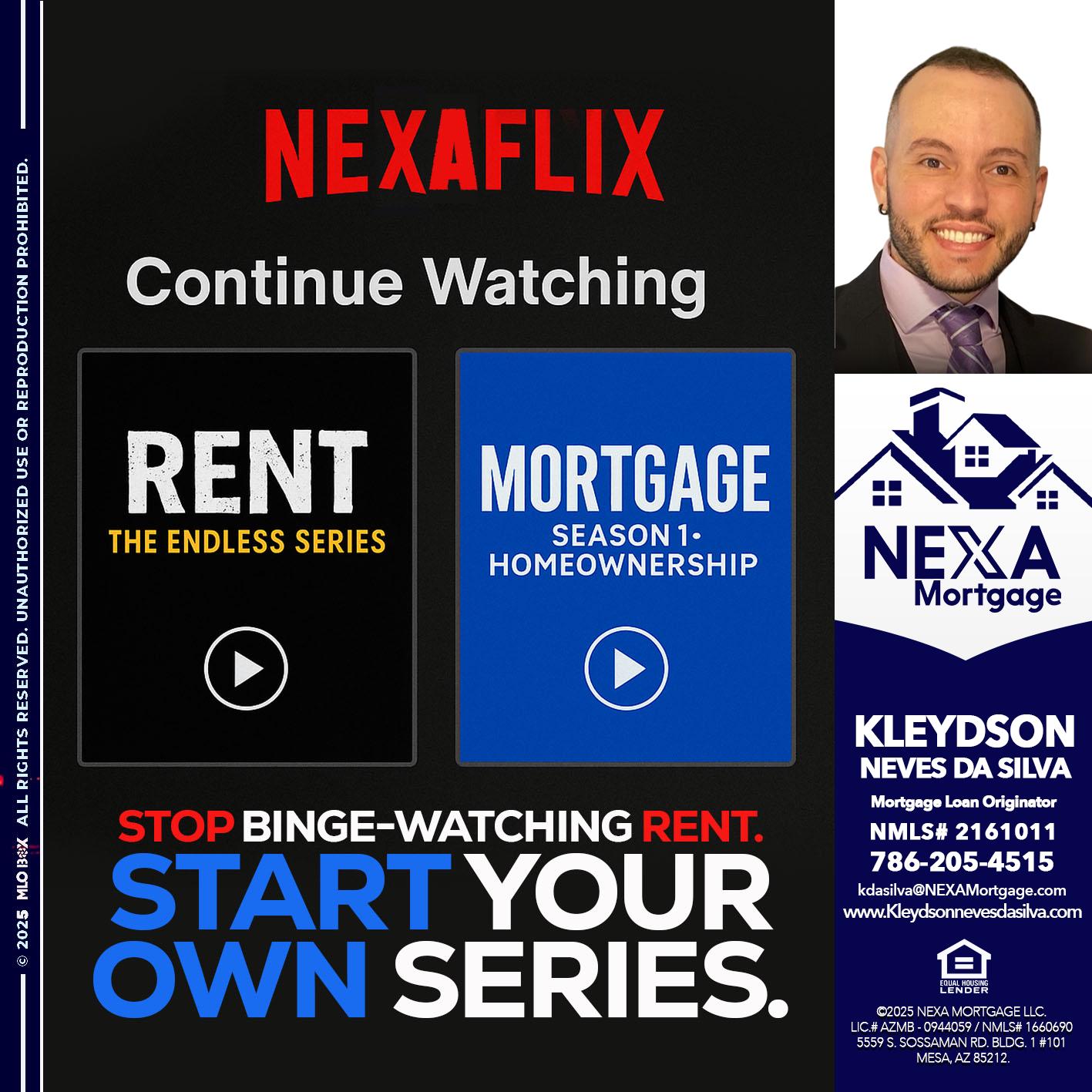 NEXAFLIX - Kleydson Neves Da Silva -Mortgage Loan Originator