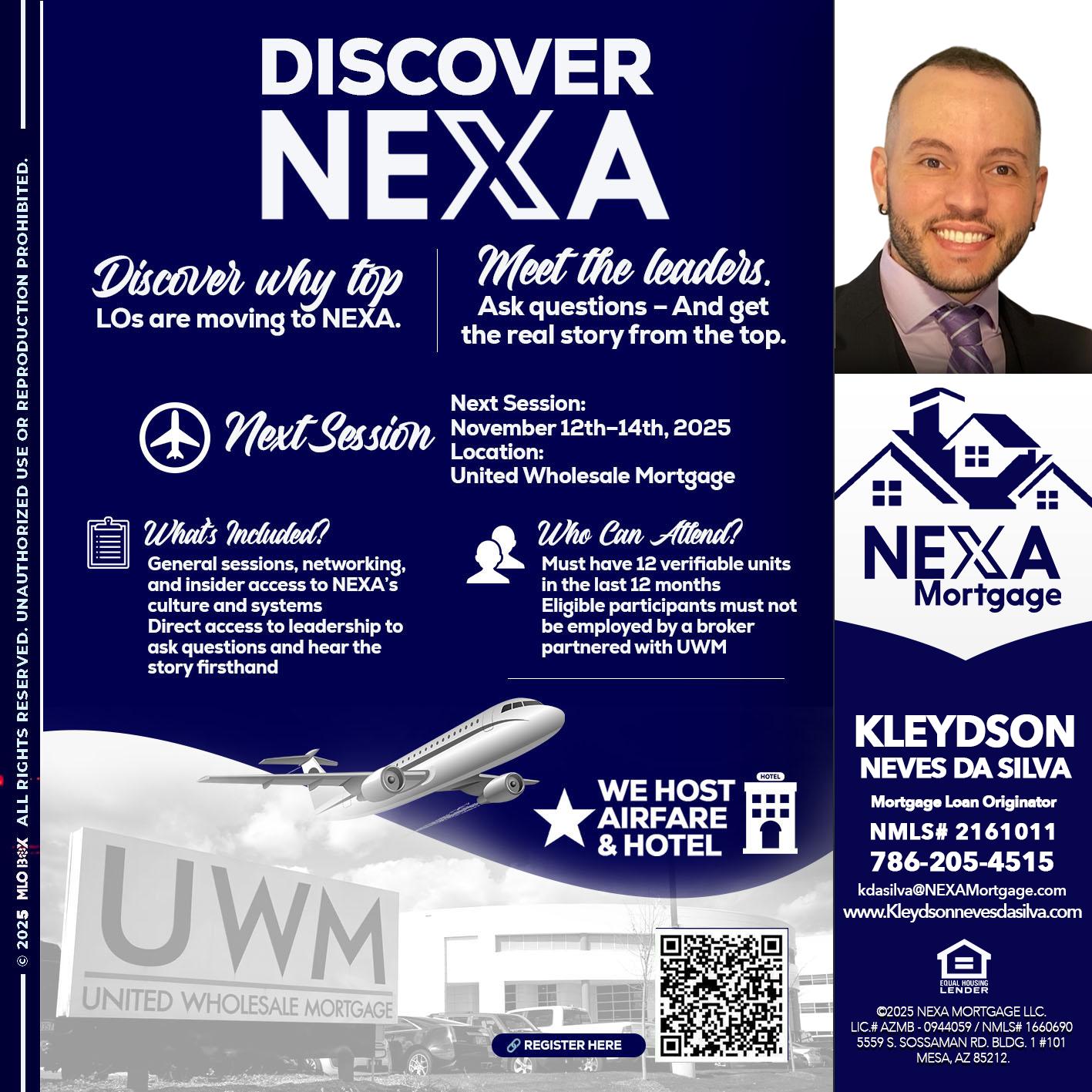 DISCOVER NEXA - Kleydson Neves Da Silva -Mortgage Loan Originator