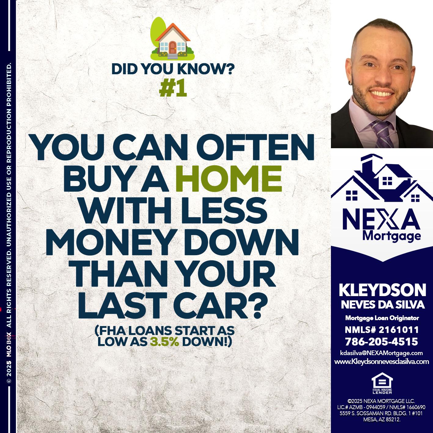 DID YOU KNOW #1 - Kleydson Neves Da Silva -Mortgage Loan Originator