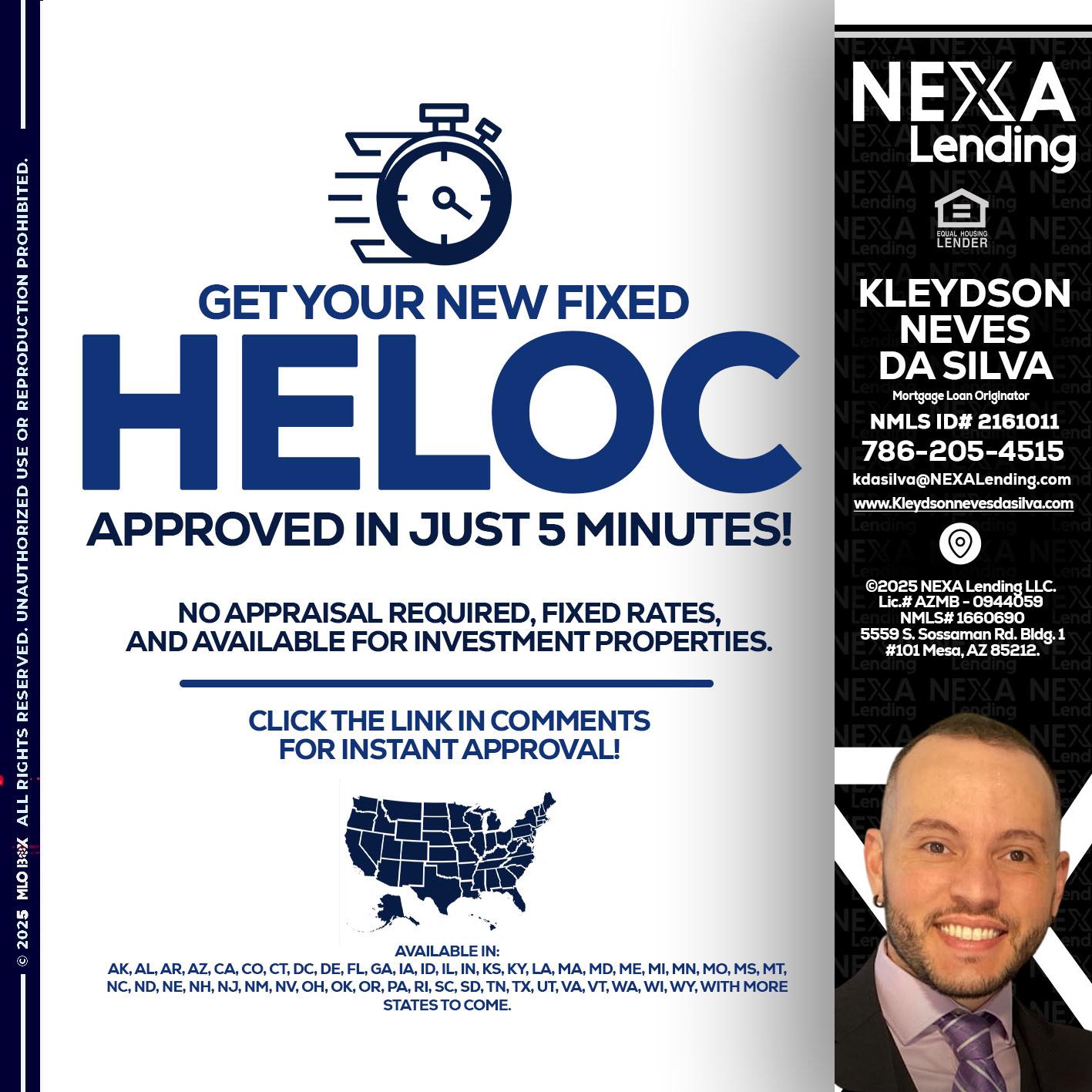 HELOC - Kleydson Neves Da Silva -Mortgage Loan Originator