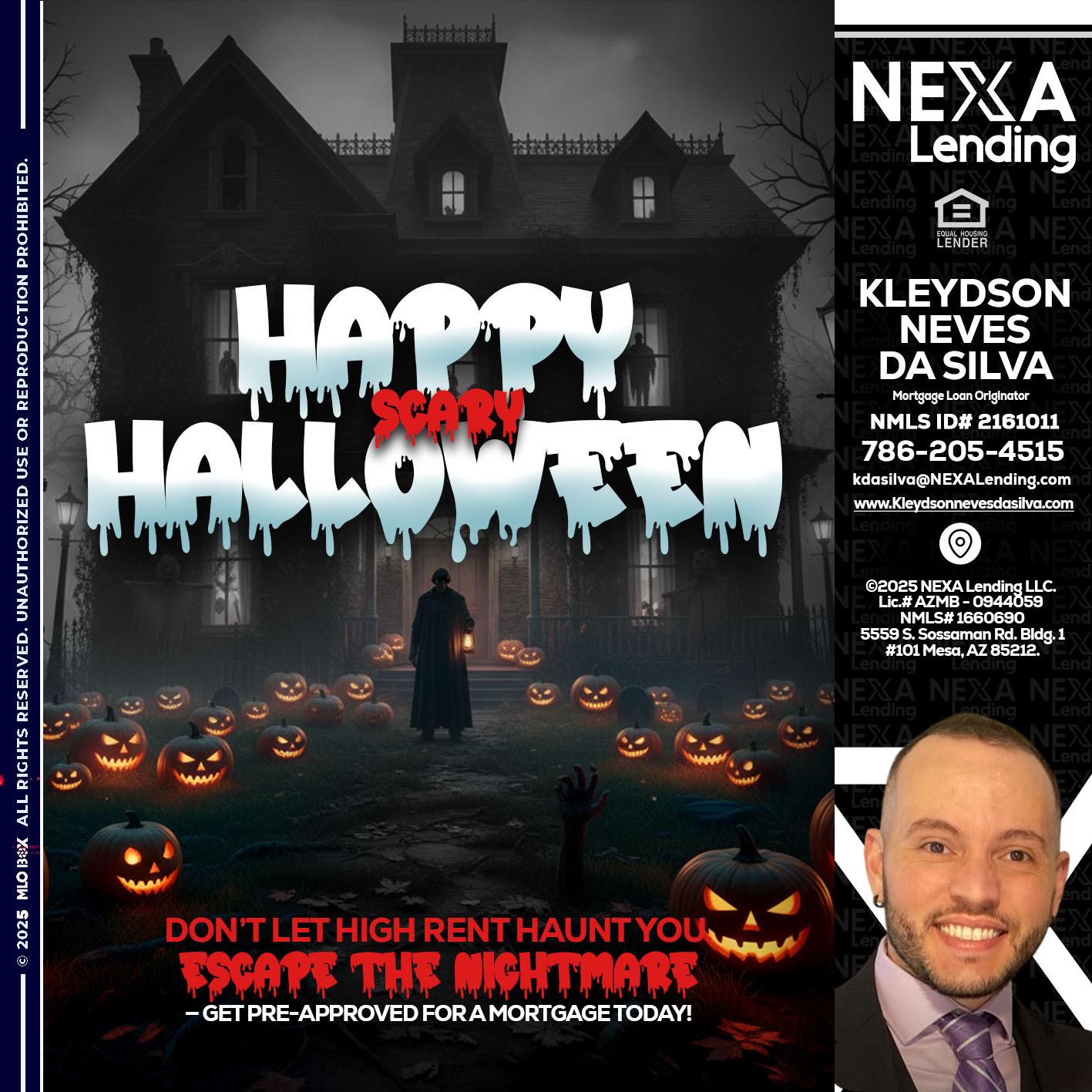 HAPPY HALLOWEEN - Kleydson Neves Da Silva -Mortgage Loan Originator