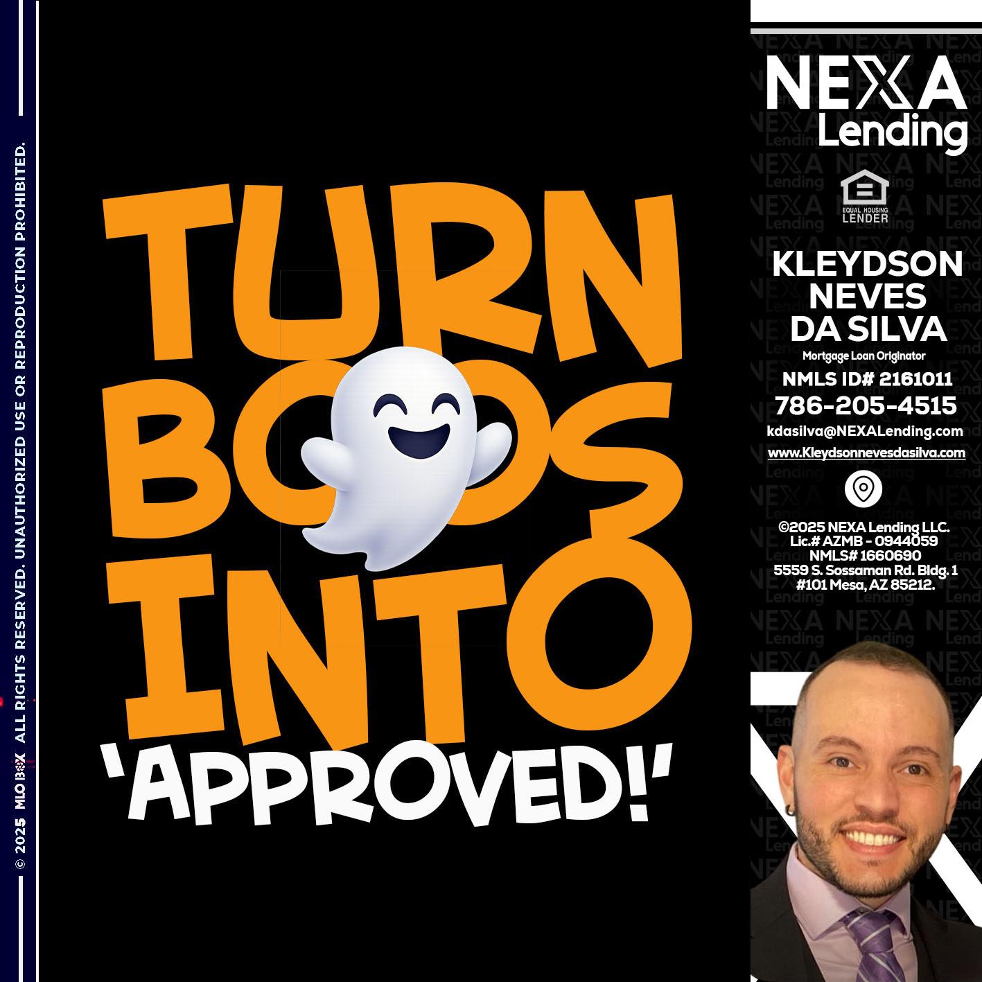 turn boos into - Kleydson Neves Da Silva -Mortgage Loan Originator