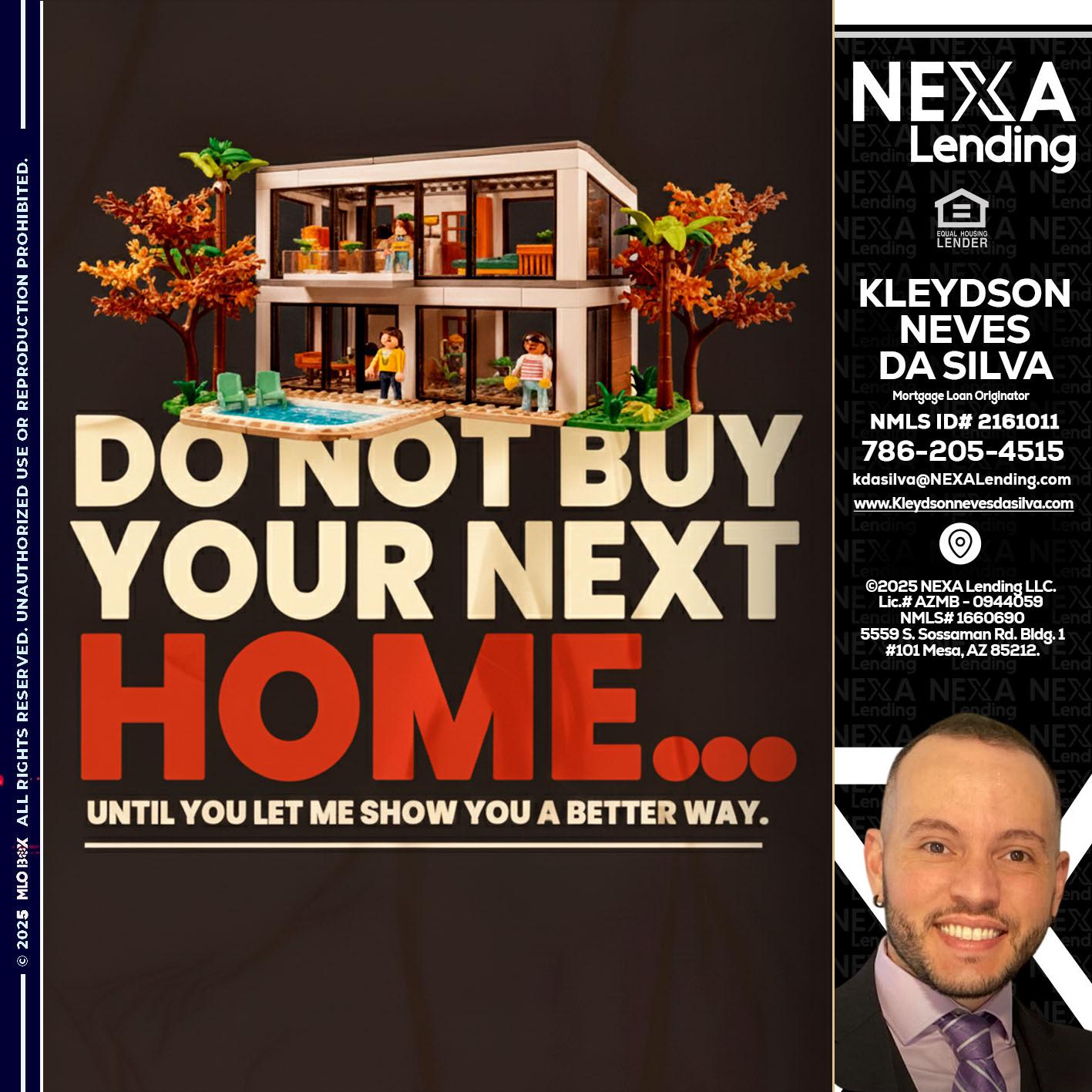 DO NOT BUY - Kleydson Neves Da Silva -Mortgage Loan Originator