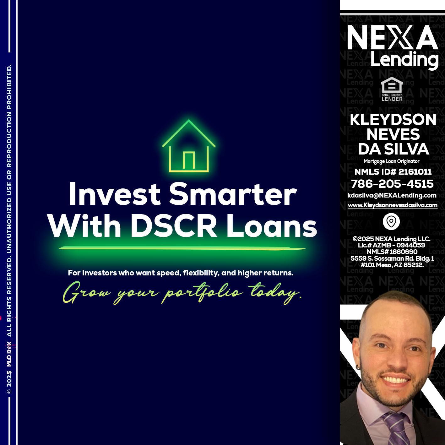 DSCR - Kleydson Neves Da Silva -Mortgage Loan Originator