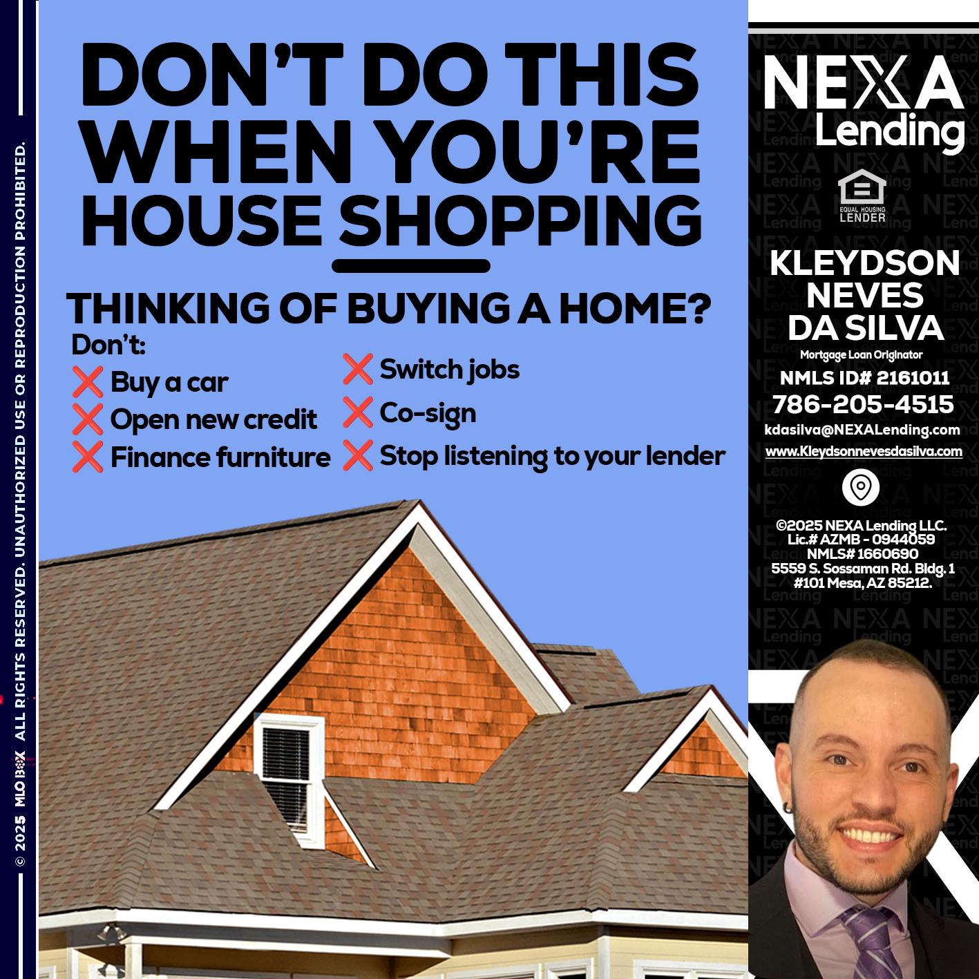 DONT DO THIS - Kleydson Neves Da Silva -Mortgage Loan Originator