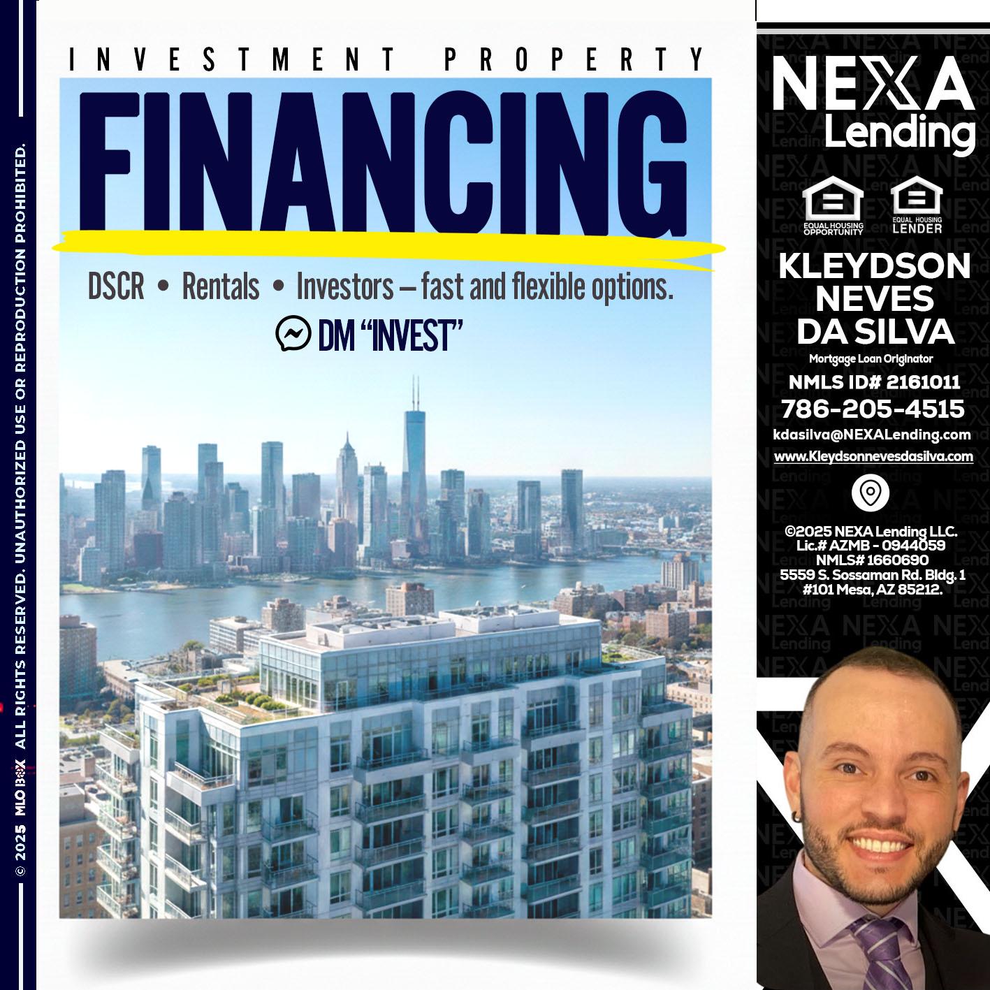 FINANCING - Kleydson Neves Da Silva -Mortgage Loan Originator