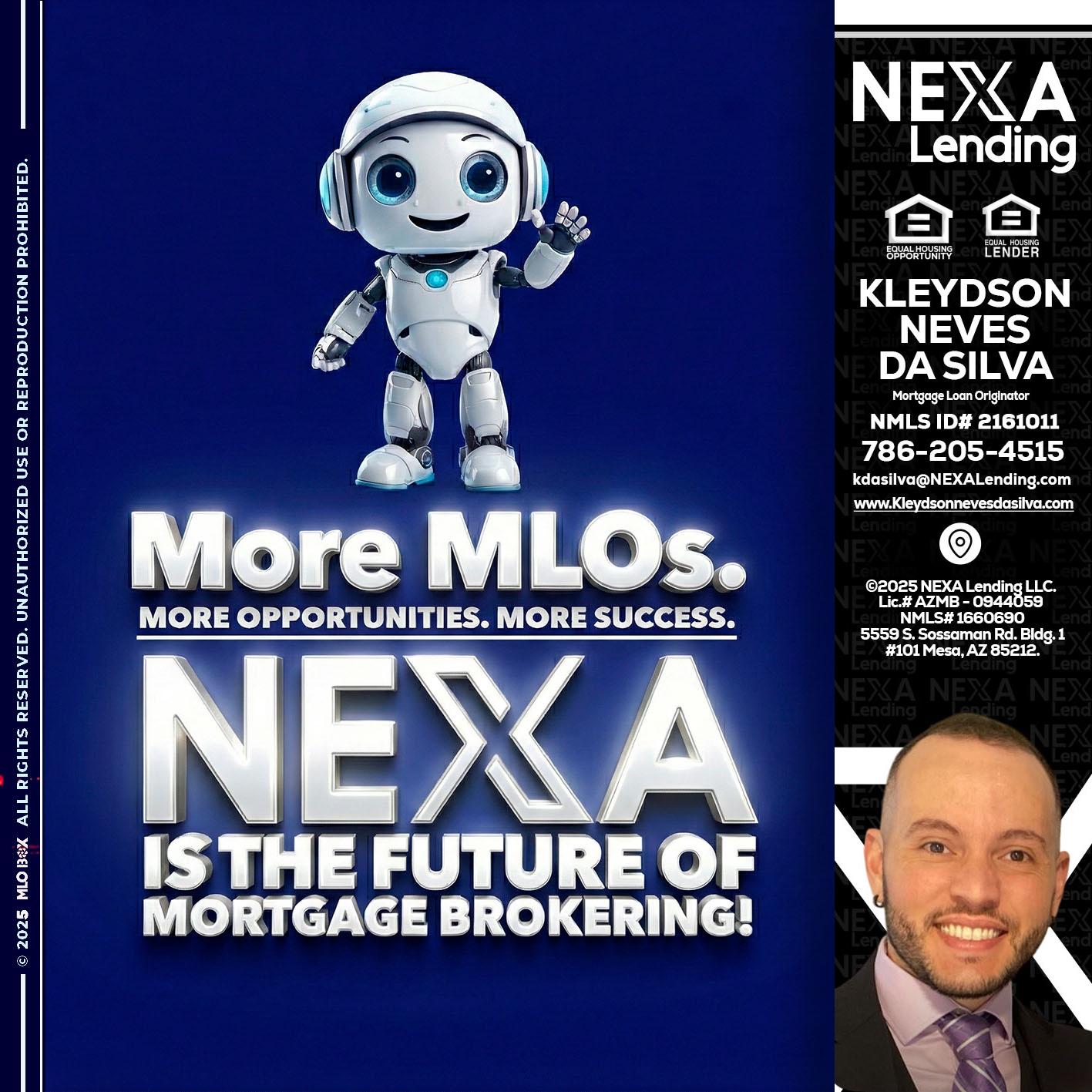 MORE MLOs - Kleydson Neves Da Silva -Mortgage Loan Originator