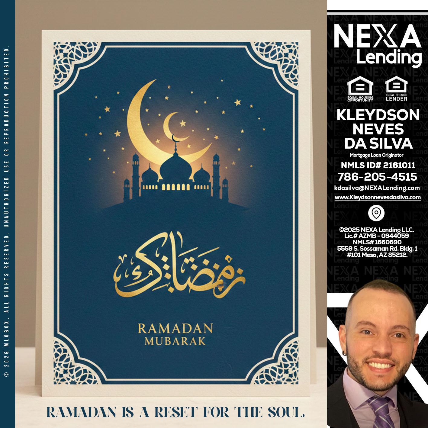 HAPPY RAMADAN - Kleydson Neves Da Silva -Mortgage Loan Originator