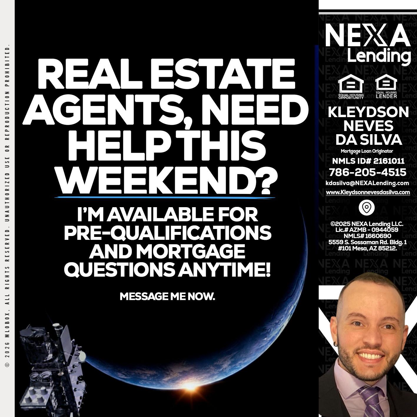 REAL ESTATE AGENTS - Kleydson Neves Da Silva -Mortgage Loan Originator