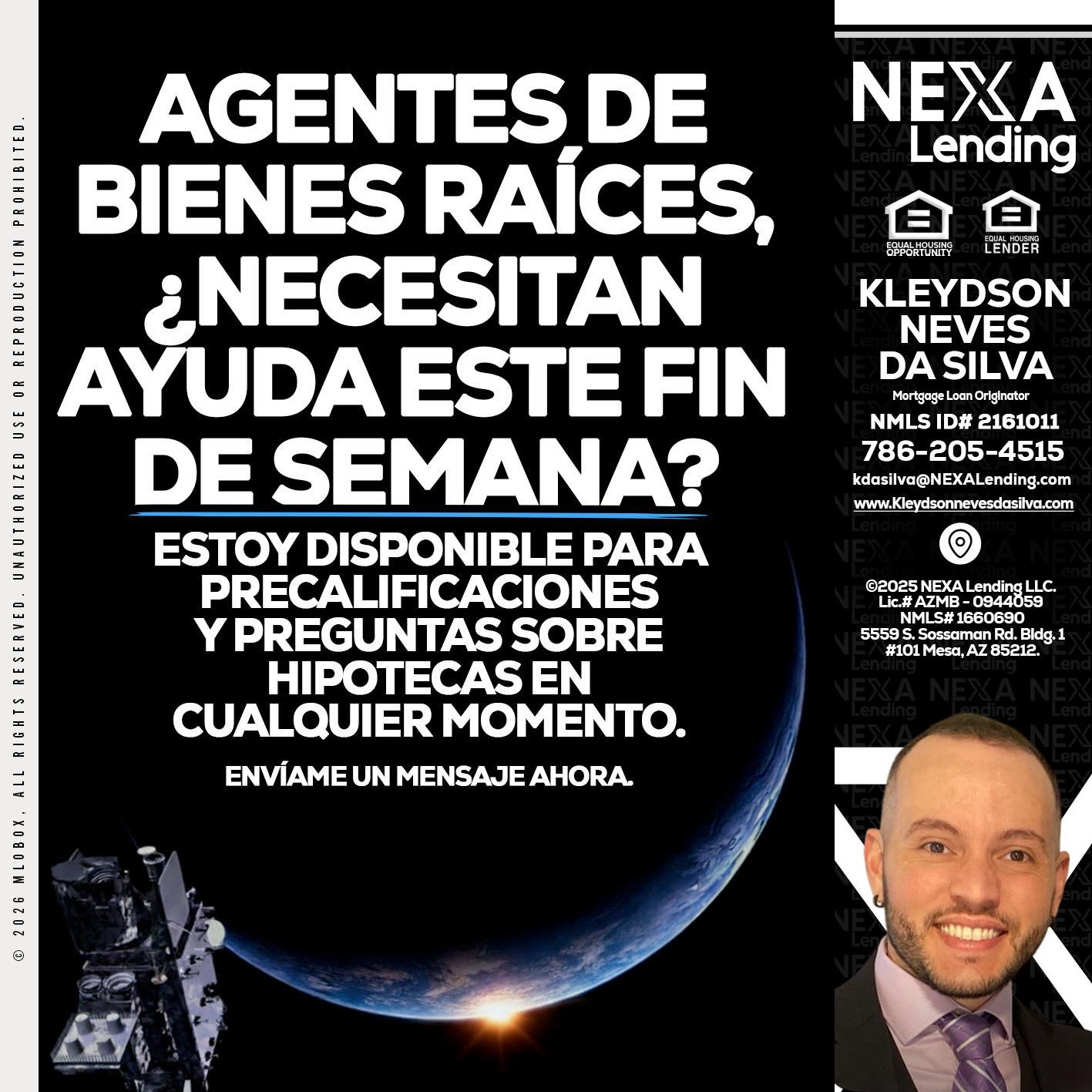 AGENTES DE BIENES RAICES - Kleydson Neves Da Silva -Mortgage Loan Originator
