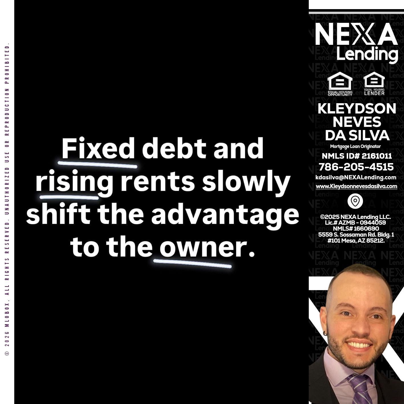 FIXED DEBT - Kleydson Neves Da Silva -Mortgage Loan Originator