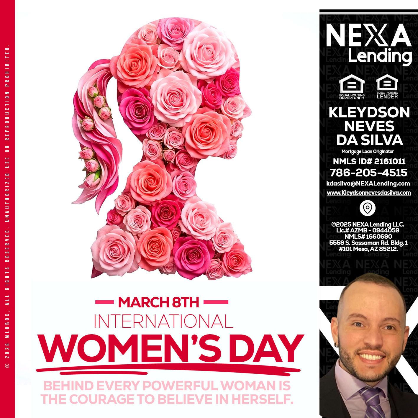 MARCH 8TH - Kleydson Neves Da Silva -Mortgage Loan Originator