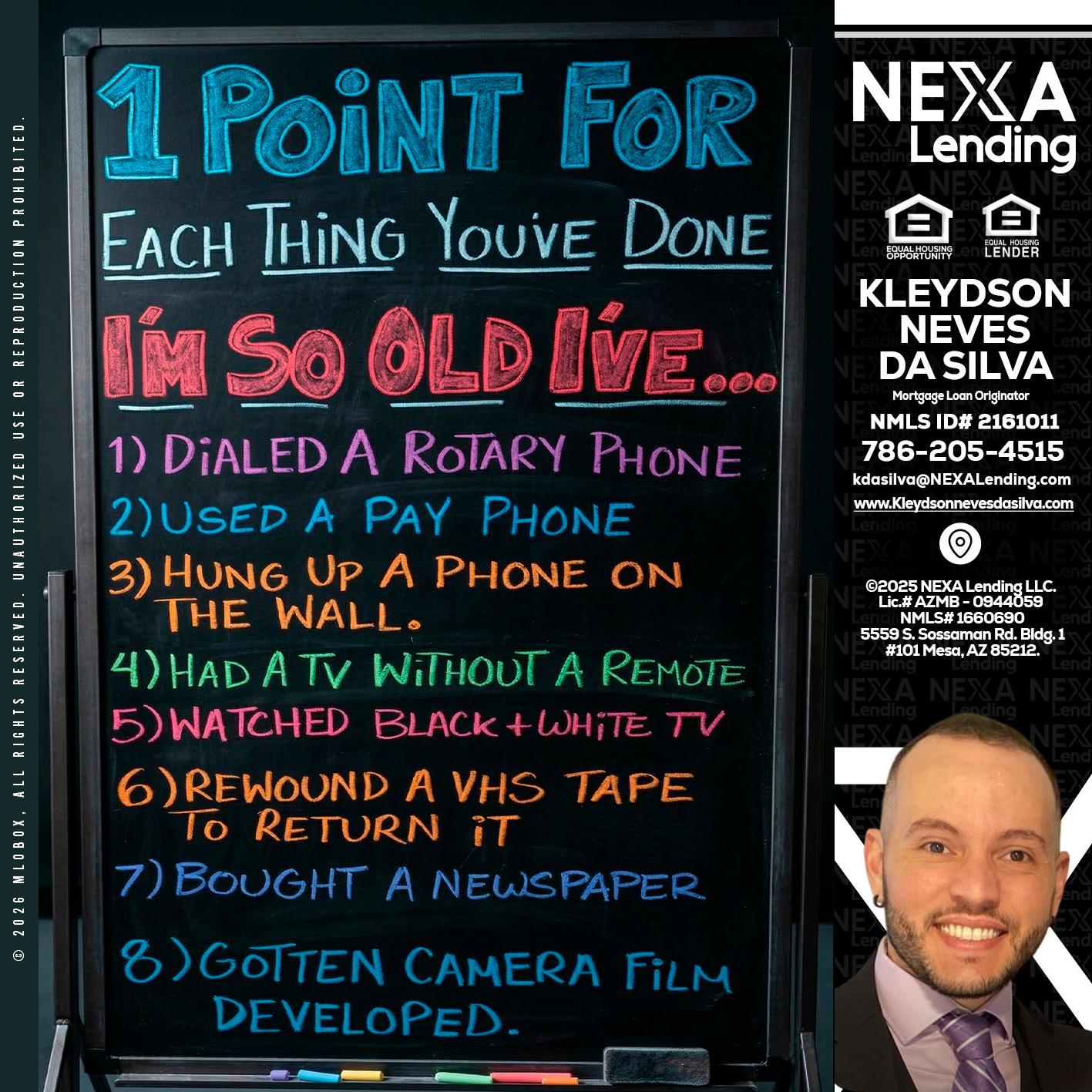 1 point for - Kleydson Neves Da Silva -Mortgage Loan Originator
