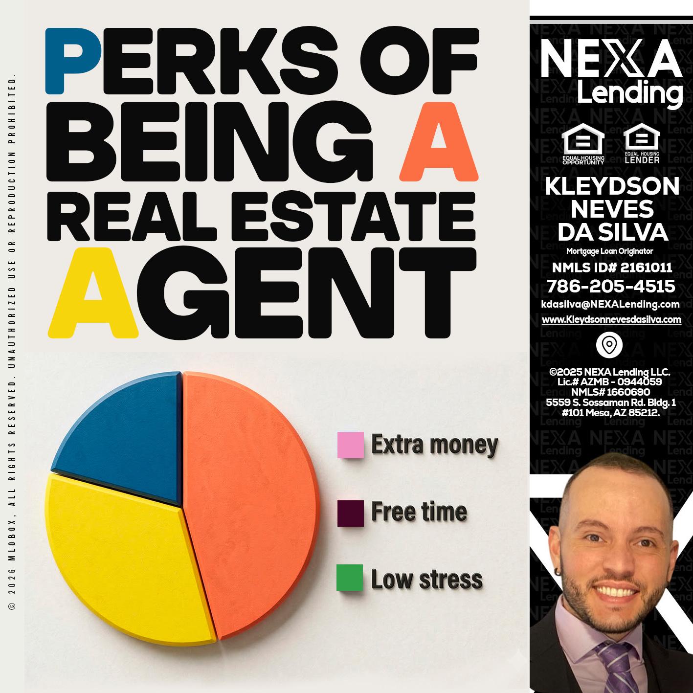 PERKS OF BEING - Kleydson Neves Da Silva -Mortgage Loan Originator