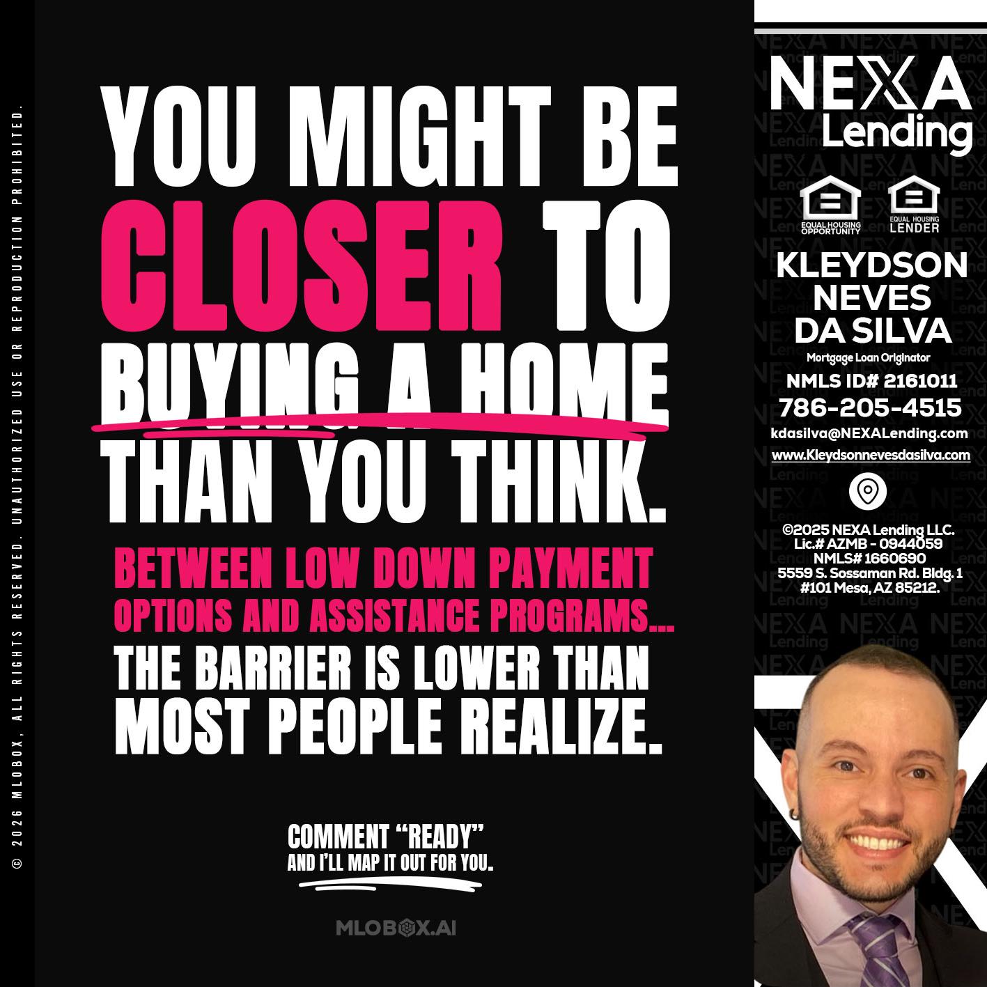 YOU MIGHT BE - Kleydson Neves Da Silva -Mortgage Loan Originator