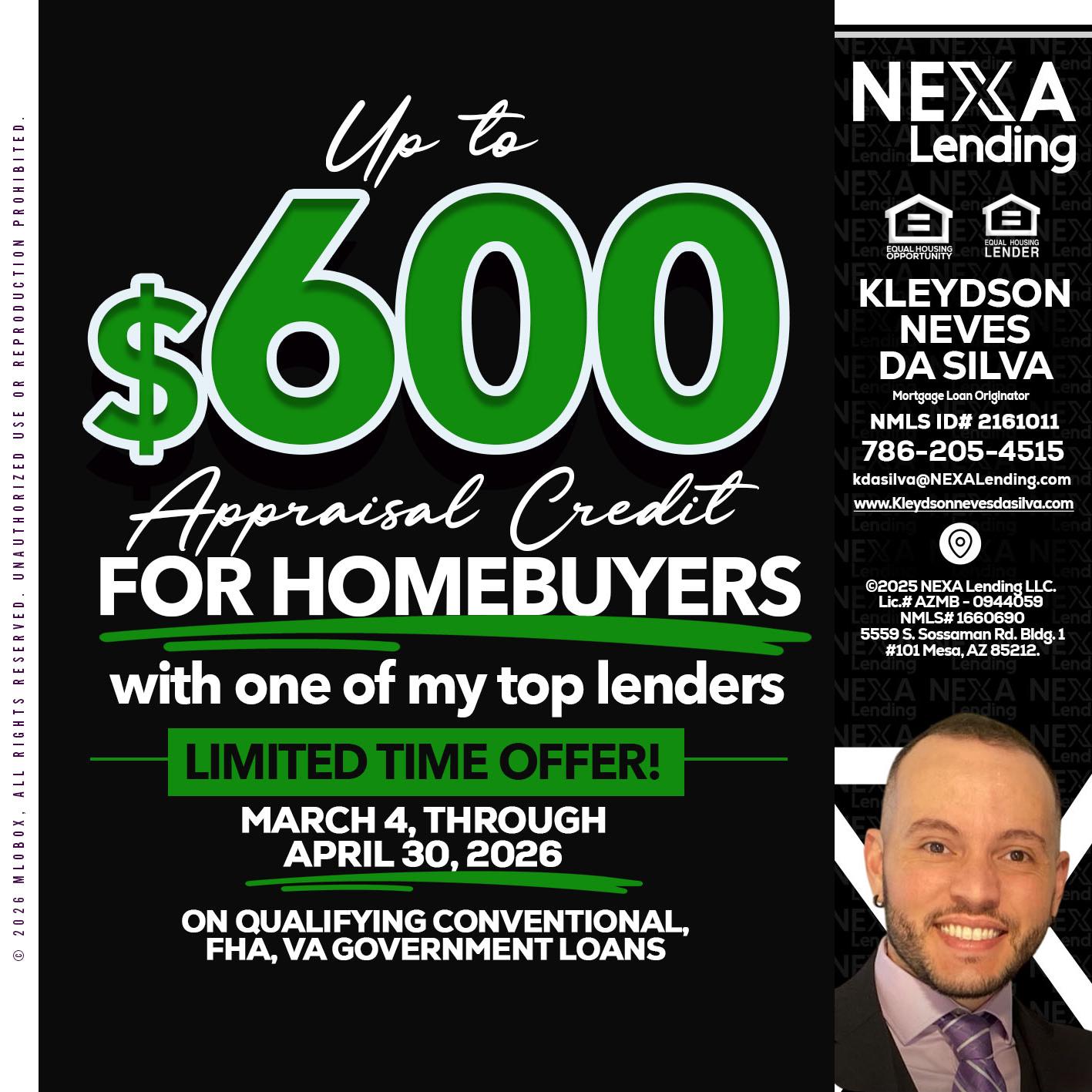 UP TO 600 - Kleydson Neves Da Silva -Mortgage Loan Originator
