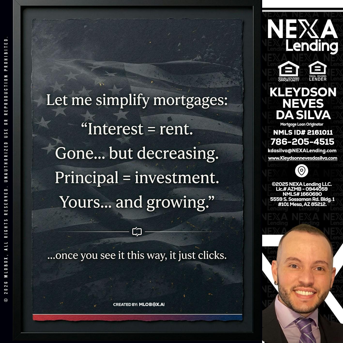 LET ME SIMPLIFY - Kleydson Neves Da Silva -Mortgage Loan Originator