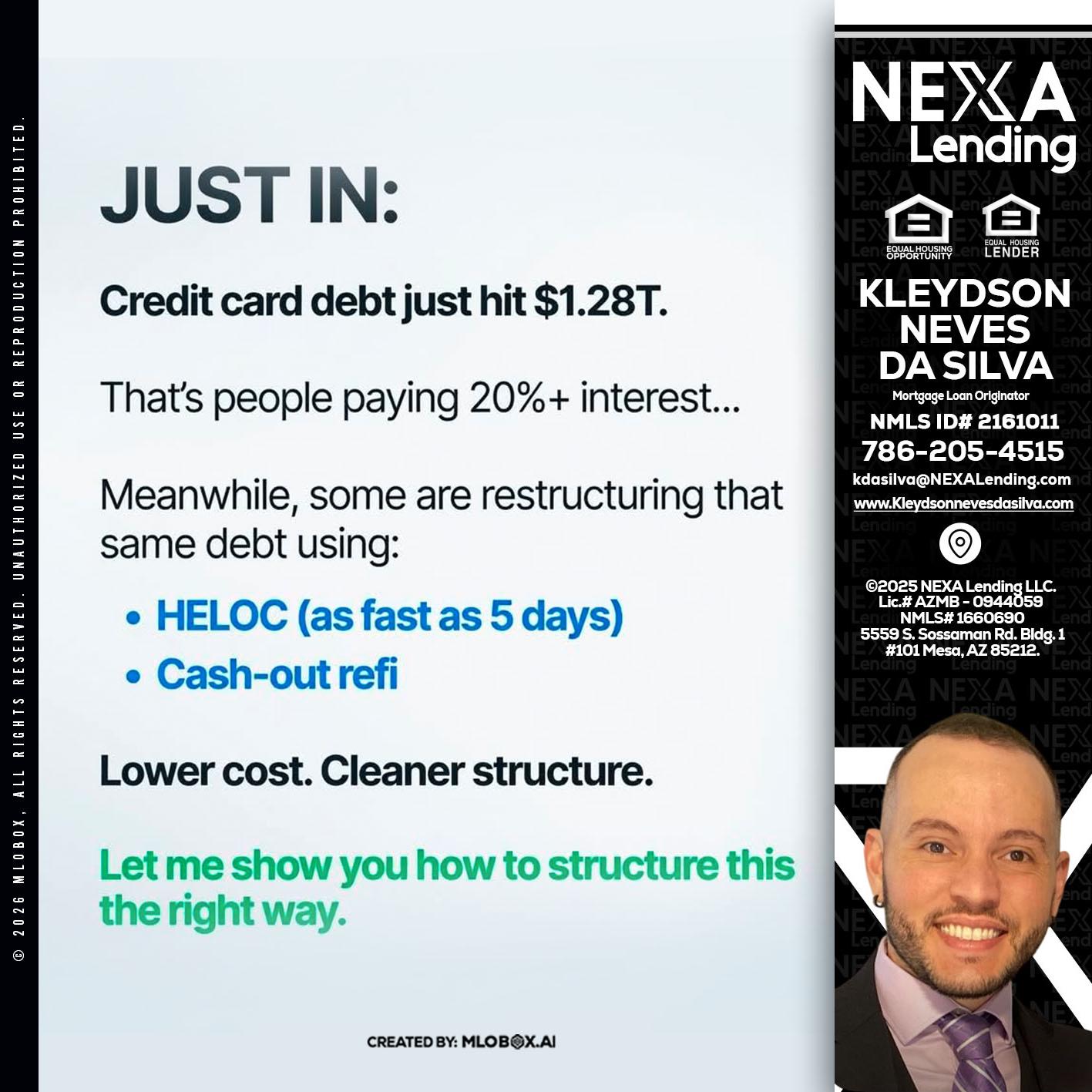 JUST IN - Kleydson Neves Da Silva -Mortgage Loan Originator