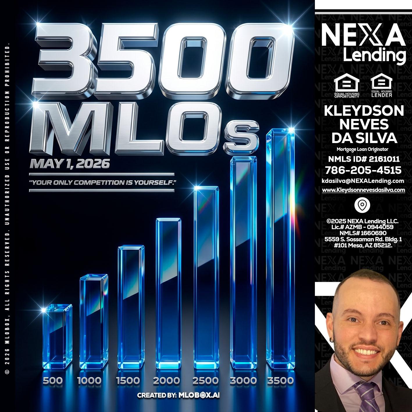 3500 MLOs - Kleydson Neves Da Silva -Mortgage Loan Originator