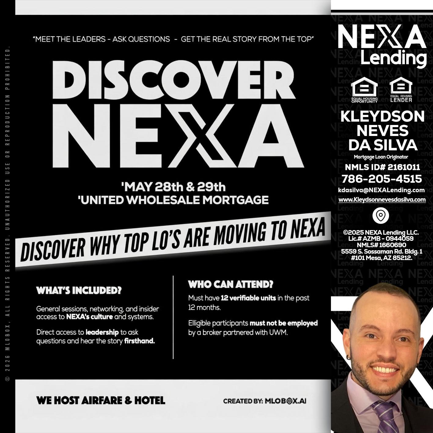 DISCOVER NEXA - Kleydson Neves Da Silva -Mortgage Loan Originator