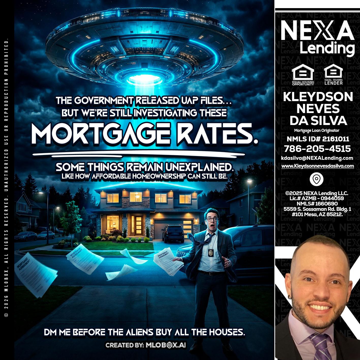 MORTGAGE RATES - Kleydson Neves Da Silva -Mortgage Loan Originator