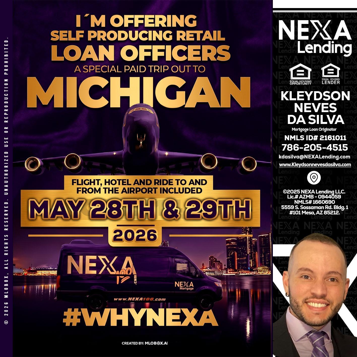 MICHIGAN - Kleydson Neves Da Silva -Mortgage Loan Originator