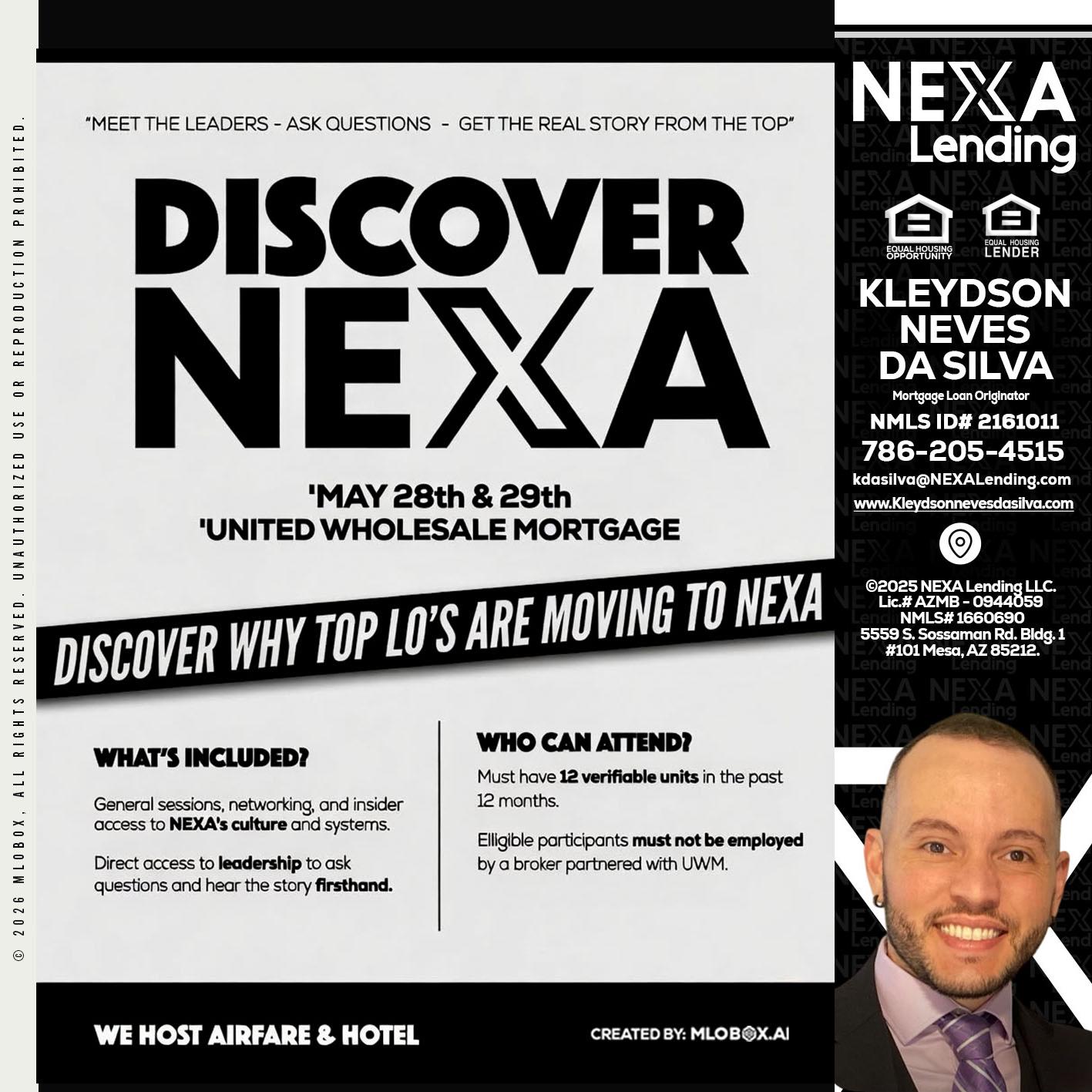 DISCOVER NEXA - Kleydson Neves Da Silva -Mortgage Loan Originator