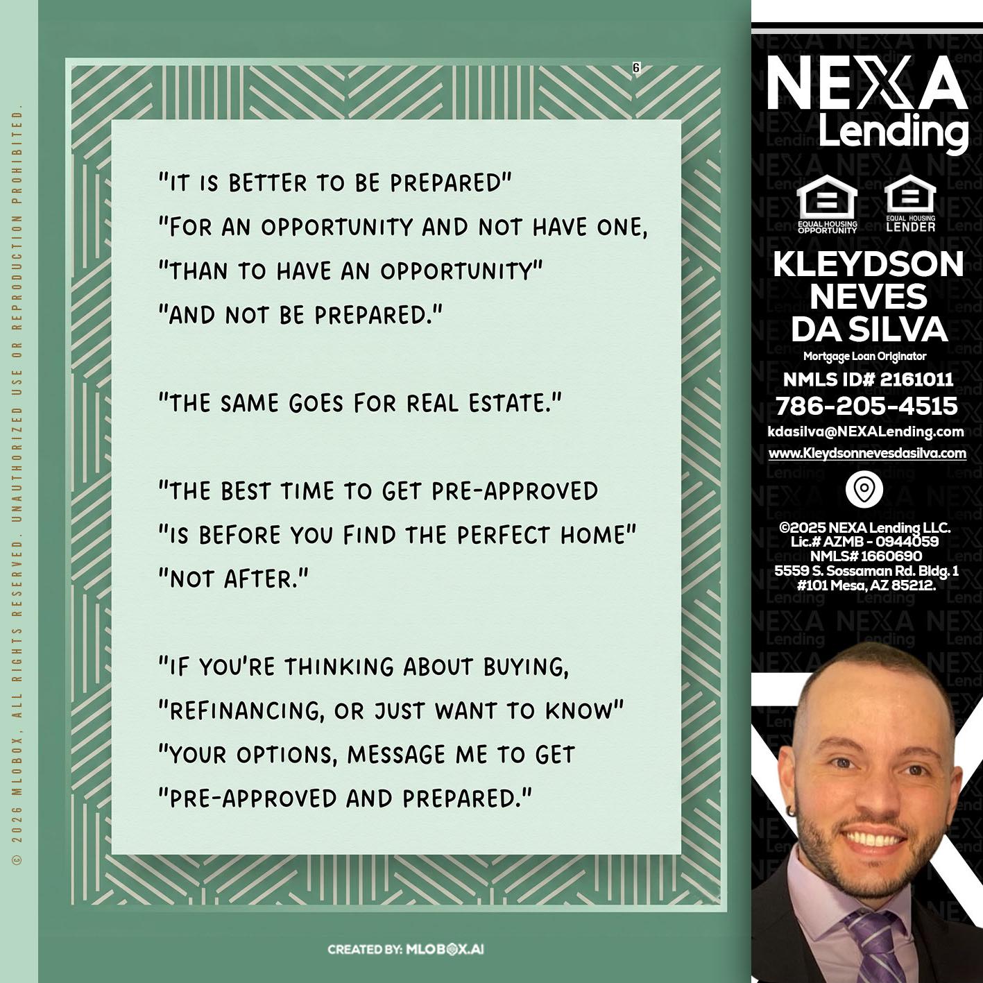 its better - Kleydson Neves Da Silva -Mortgage Loan Originator