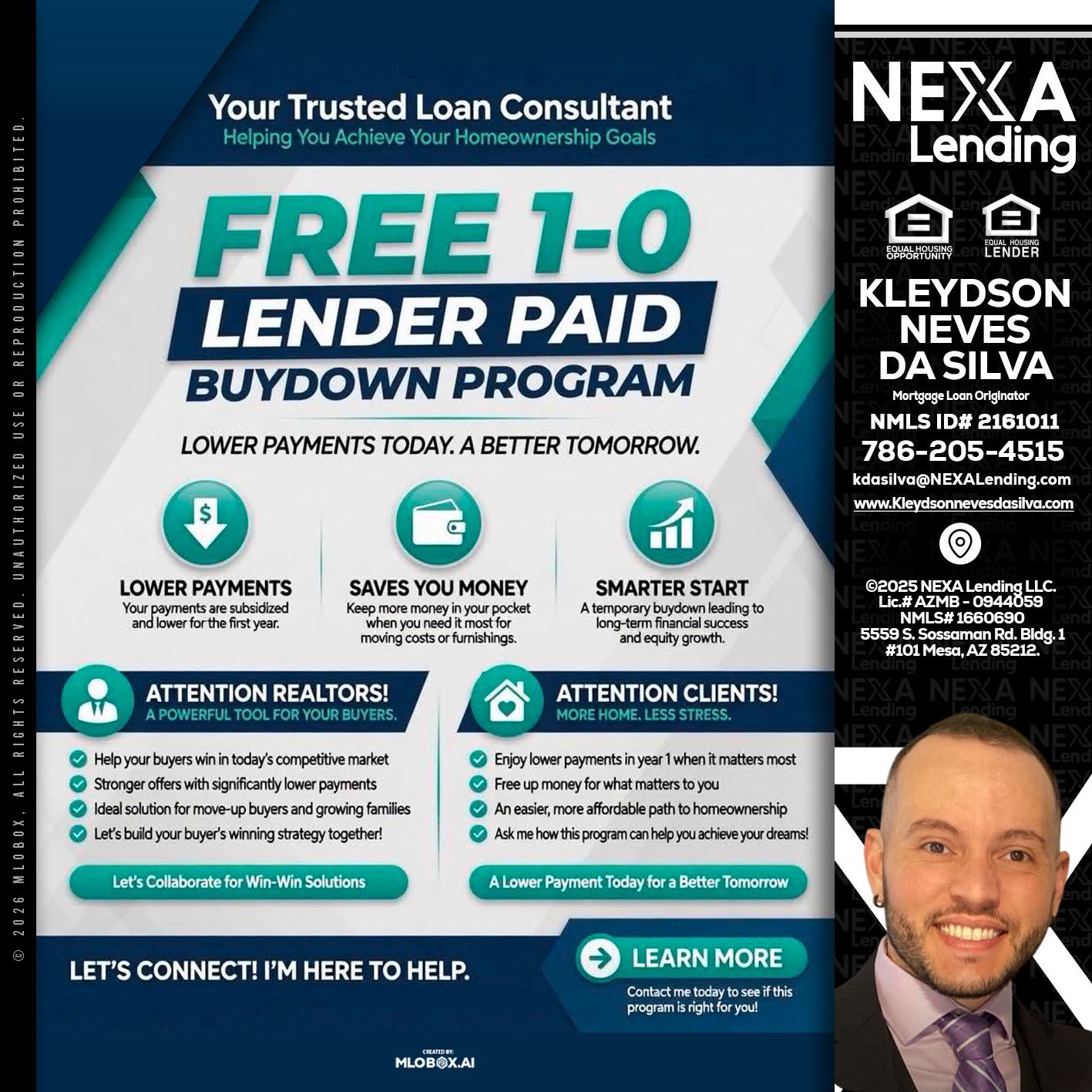 FREE 1-0 - Kleydson Neves Da Silva -Mortgage Loan Originator
