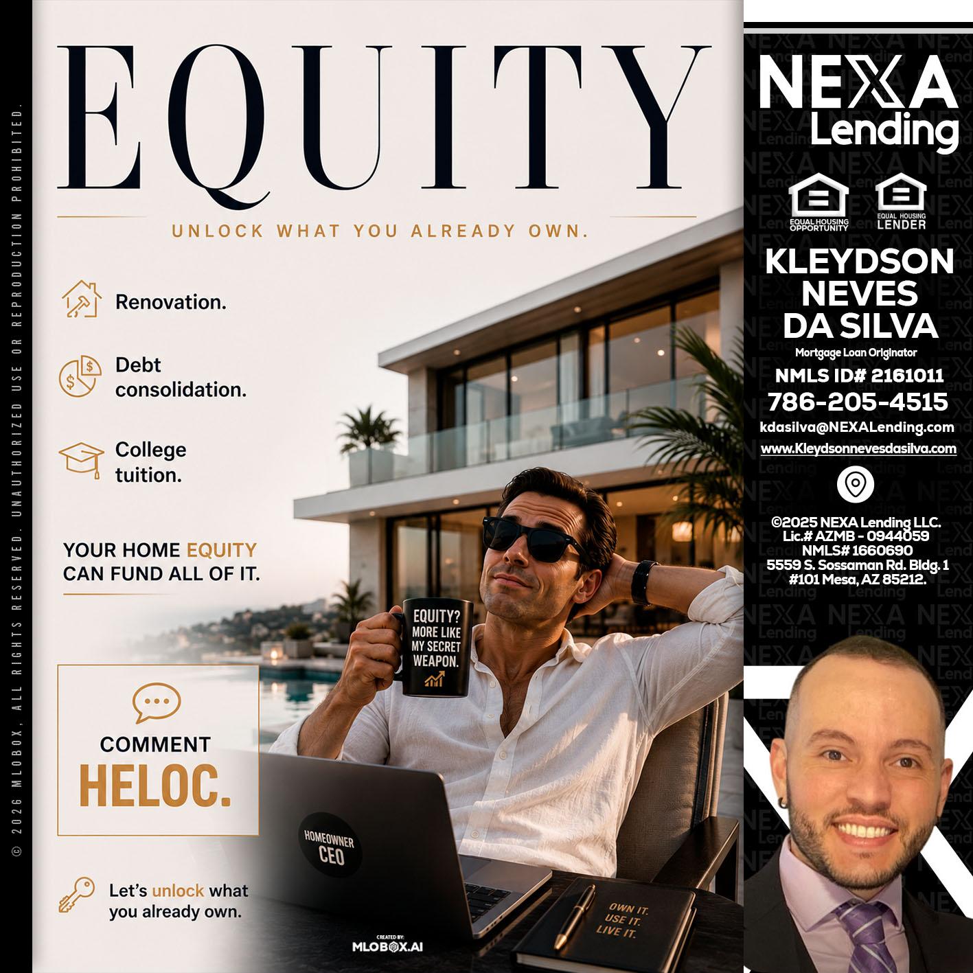 EQUITY - Kleydson Neves Da Silva -Mortgage Loan Originator