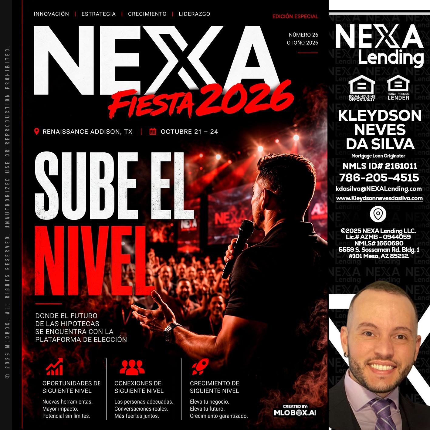 NEXA fiesta 2026 - Kleydson Neves Da Silva -Mortgage Loan Originator