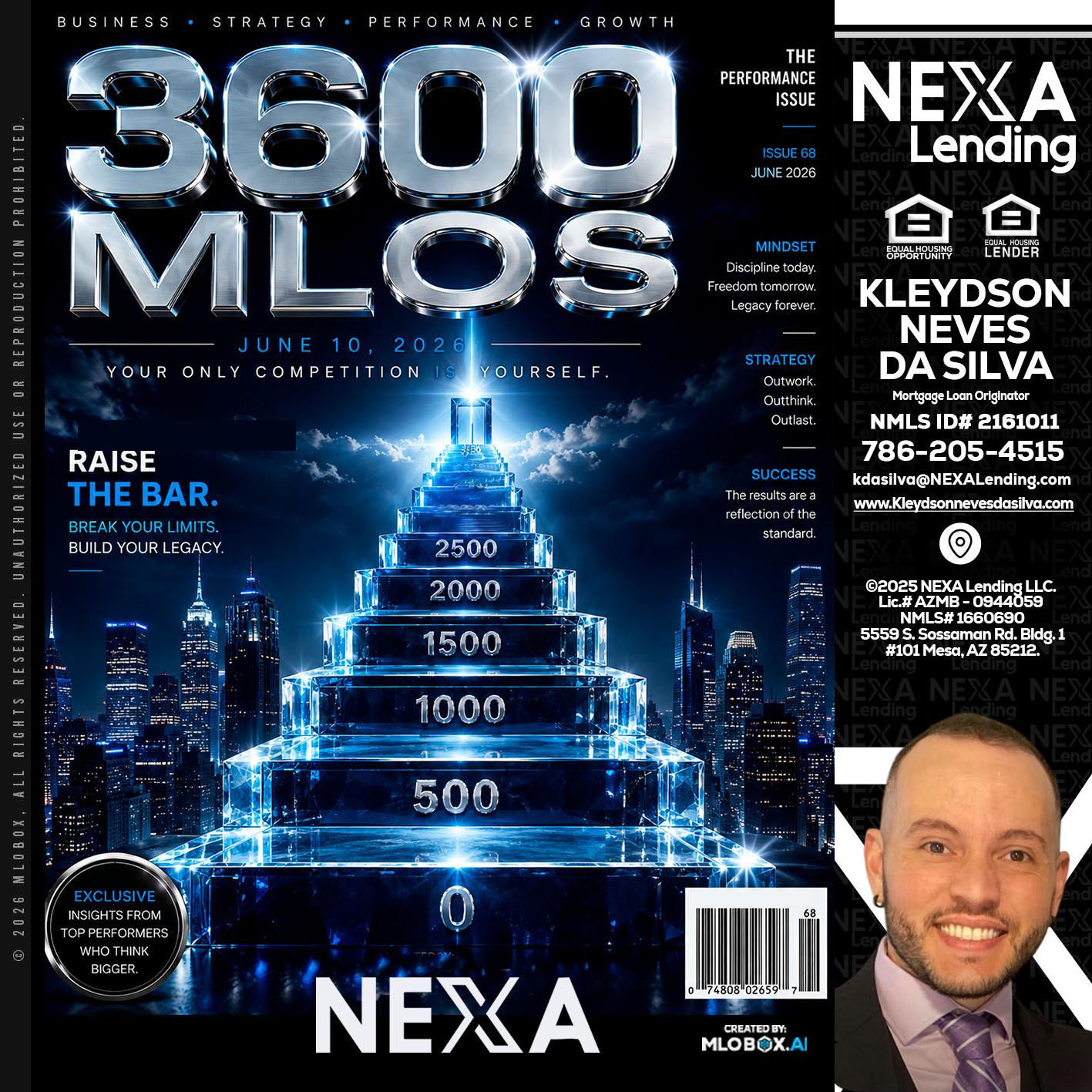 3600 MLOs - Kleydson Neves Da Silva -Mortgage Loan Originator