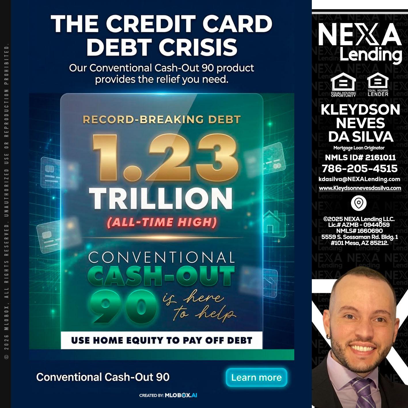 THE CREDIT CARD - Kleydson Neves Da Silva -Mortgage Loan Originator