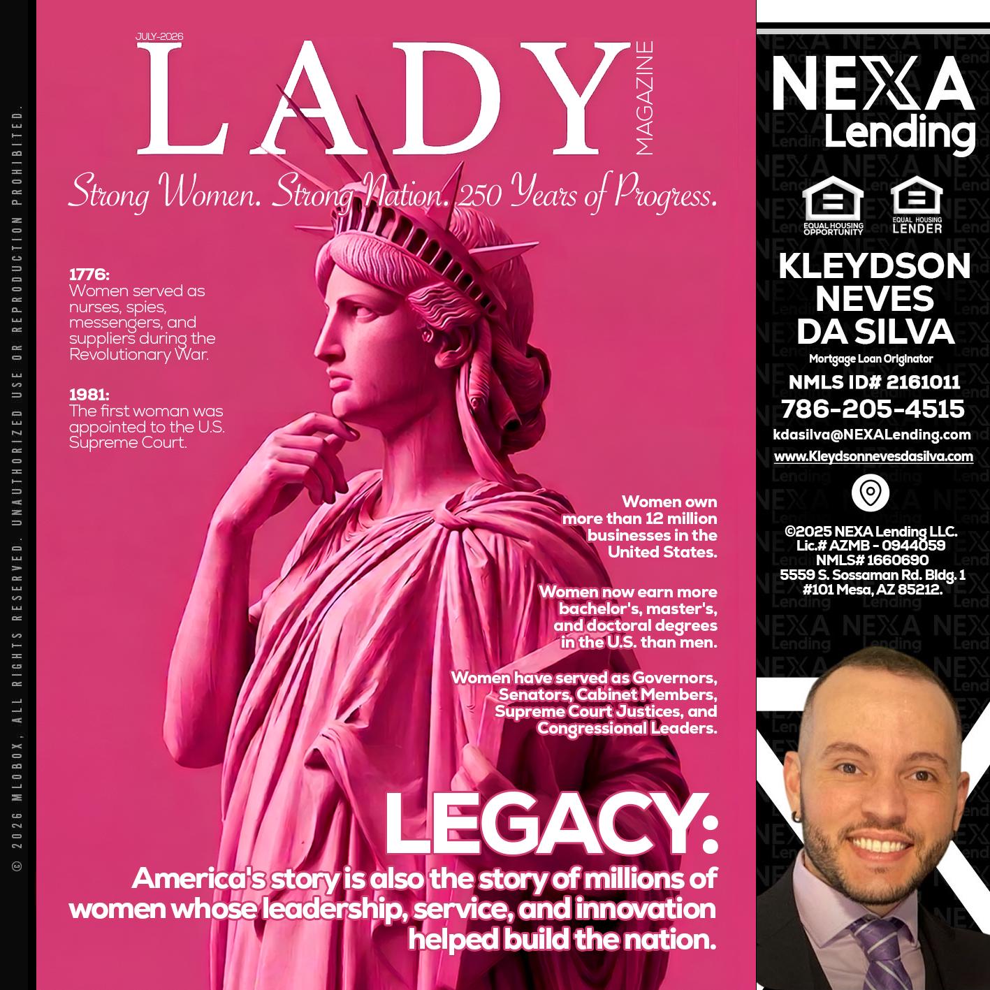 LADY LIBERTY! - Kleydson Neves Da Silva -Mortgage Loan Originator
