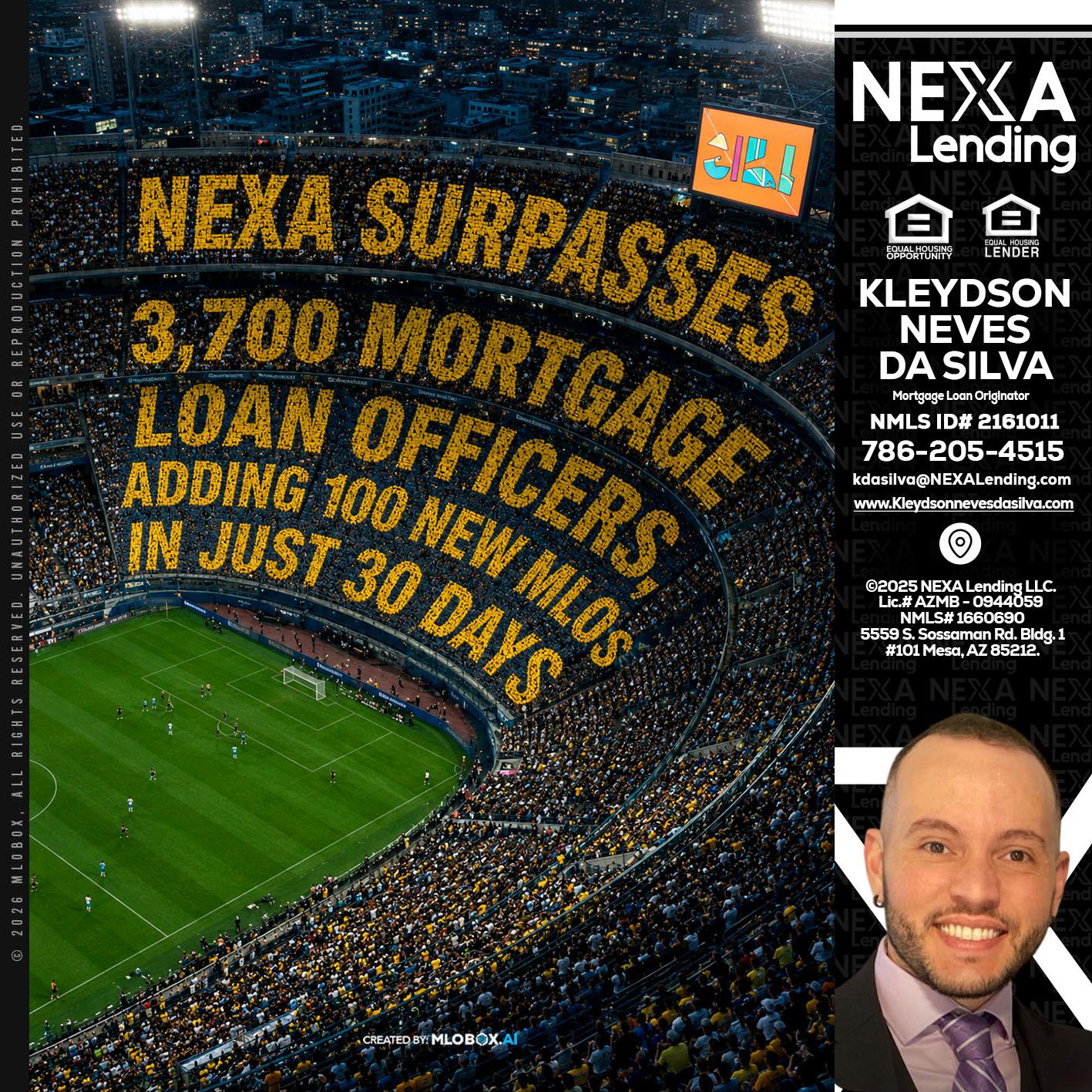 NEXA SURPASSES - Kleydson Neves Da Silva -Mortgage Loan Originator