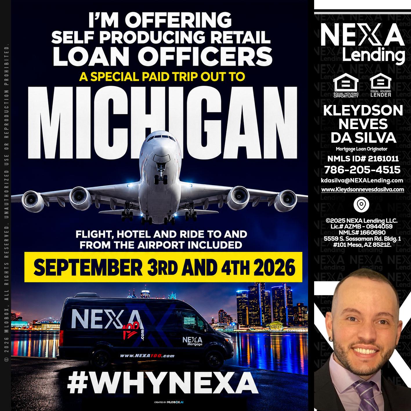 MICHIGAN - Kleydson Neves Da Silva -Mortgage Loan Originator