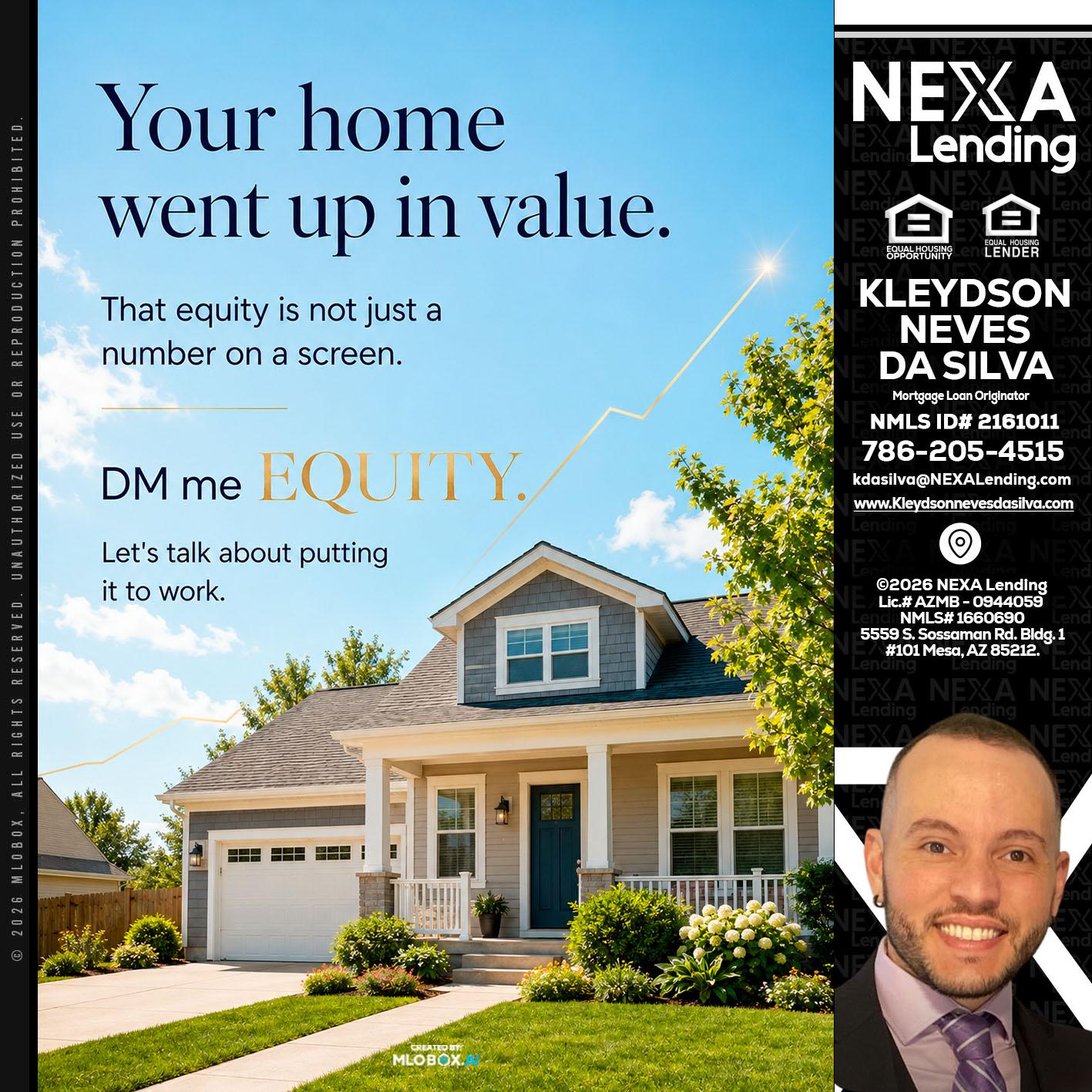 YOUR HOME - Kleydson Neves Da Silva -Mortgage Loan Originator
