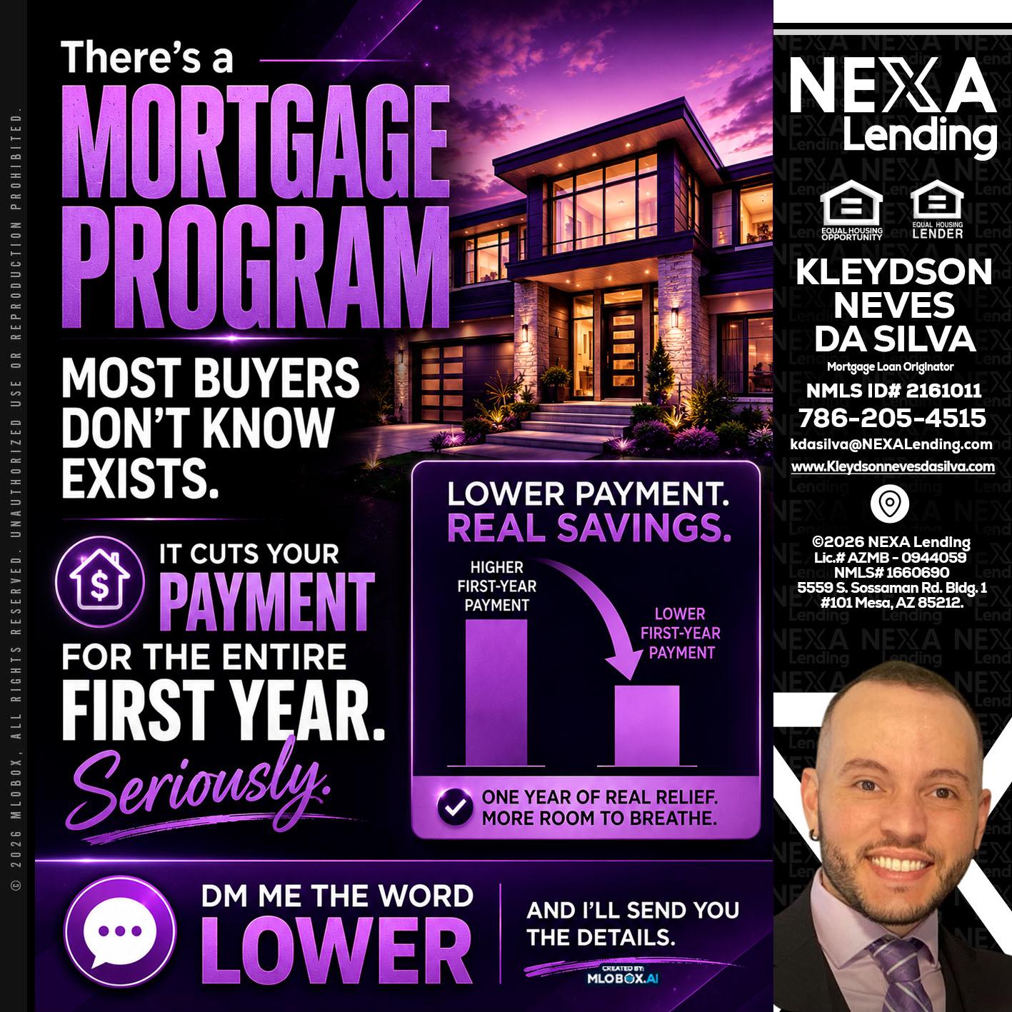 MORTGAGE PROGRAM - Kleydson Neves Da Silva -Mortgage Loan Originator