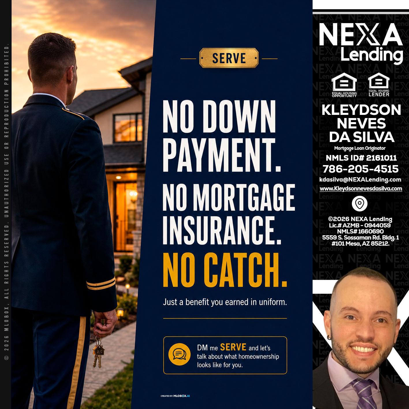 NO DOWN PAYMENT - Kleydson Neves Da Silva -Mortgage Loan Originator