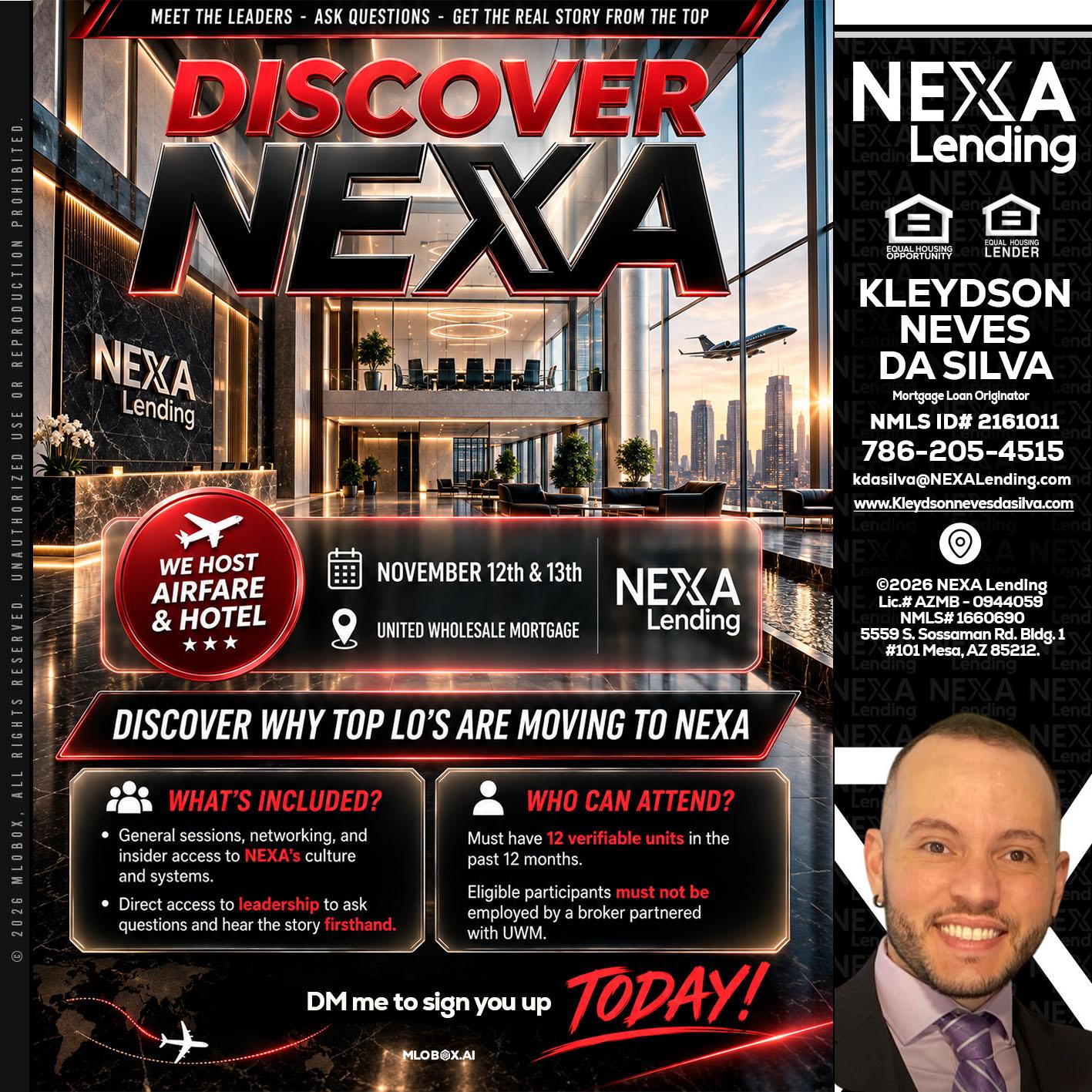 DISCOVER NEXA - Kleydson Neves Da Silva -Mortgage Loan Originator